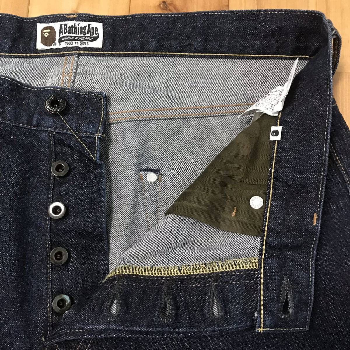 Bape BAPE milo embroidery denim shorts a bathing ape ★size L Size US 34 / EU 50 - 4 Thumbnail