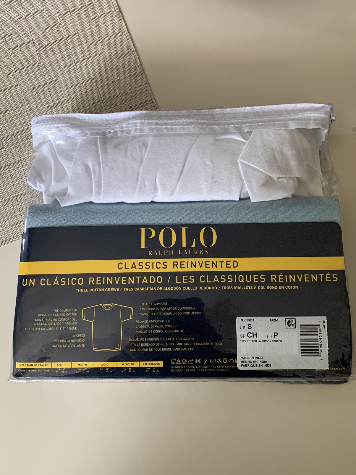 Designer × Polo Ralph Lauren × Ralph Lauren *RARE* New Polo Ralph Lauren 3-Pack Cotton T-Shirts Small Size US S / EU 44-46 / 1 - 3 Thumbnail