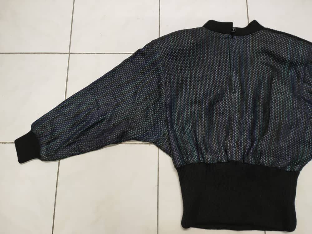 Designer L.Vaninni Leather crop Sweater Size S / US 4 / IT 40 - 4 Thumbnail