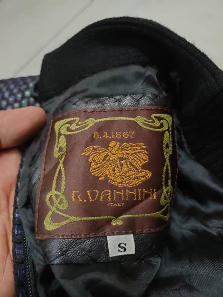 Designer L.Vaninni Leather crop Sweater Size S / US 4 / IT 40 - 5 Thumbnail