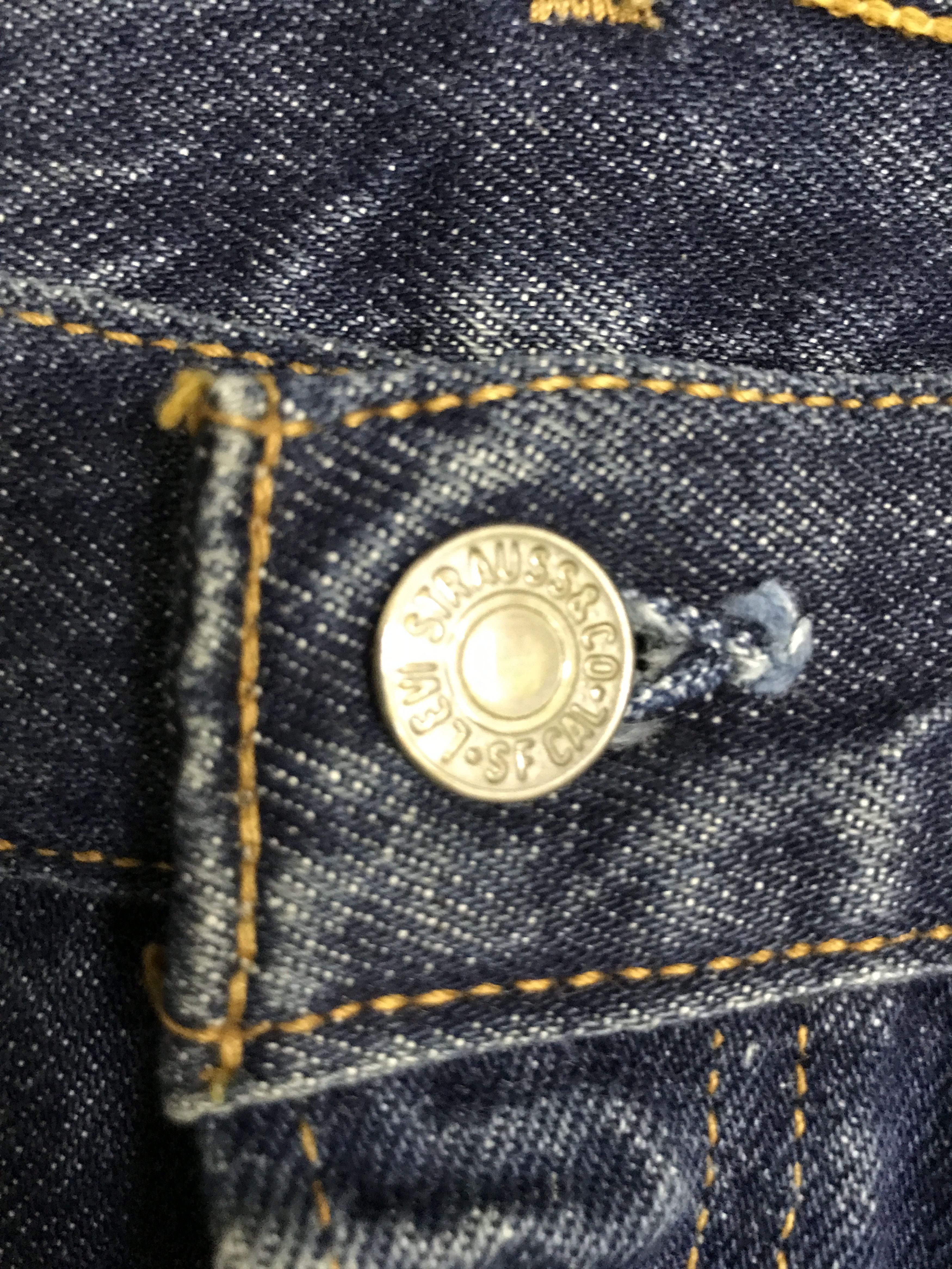 Levi's VL176- Vintage Levis 501 Blue Wash Jeans Size US 35 - 7 Thumbnail