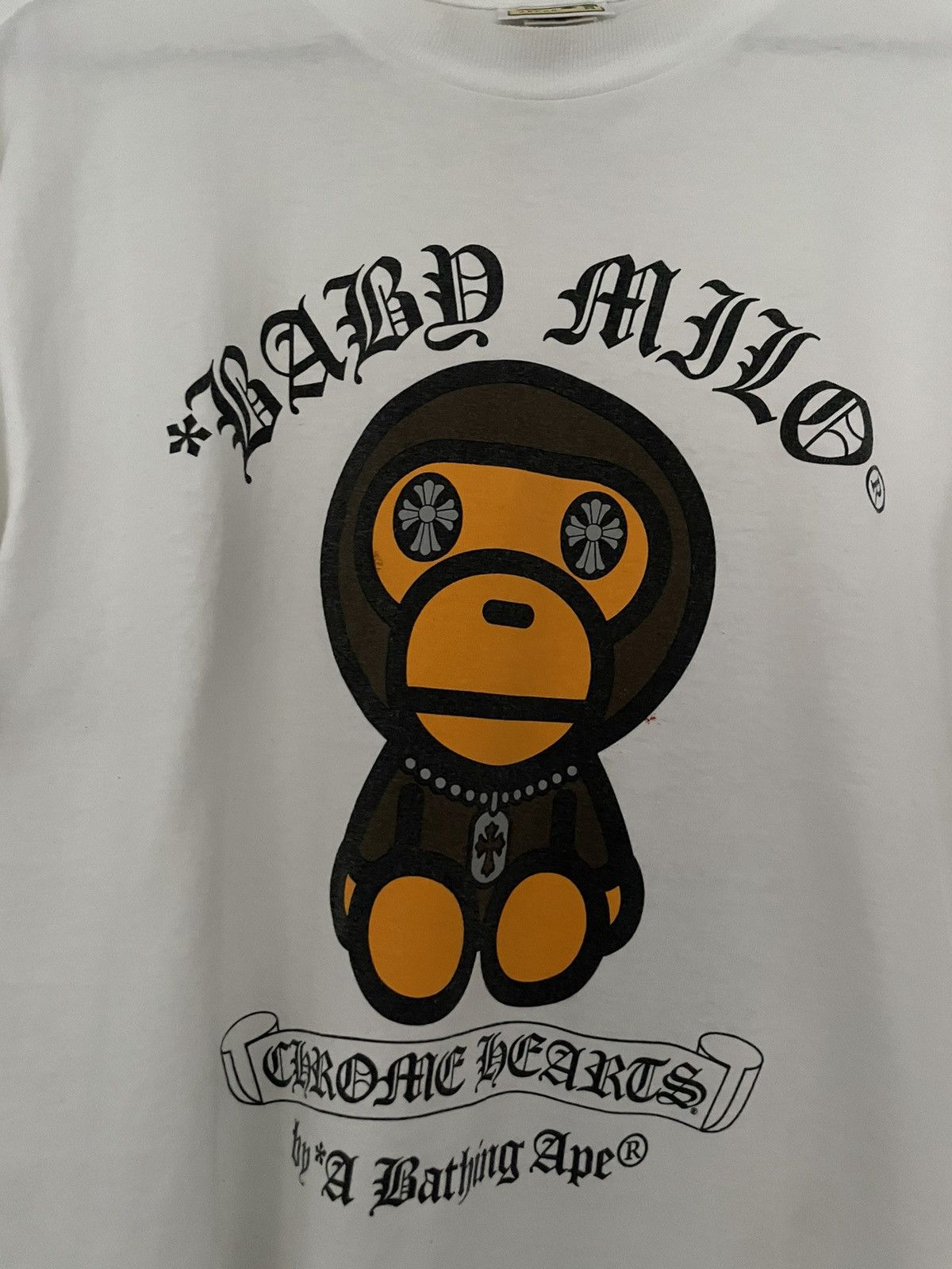 Bape × Chrome Hearts Chrome Hearts x Baby Milo T-Shirt Size US M / EU 48-50 / 2 - 4 Thumbnail