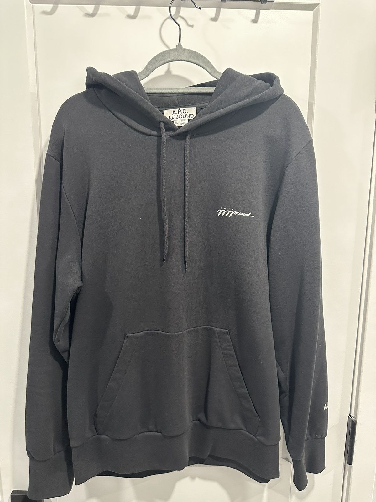 image of A P C x Jjjjound Jjjound X Hoodie in Black, Men's (Size XL)