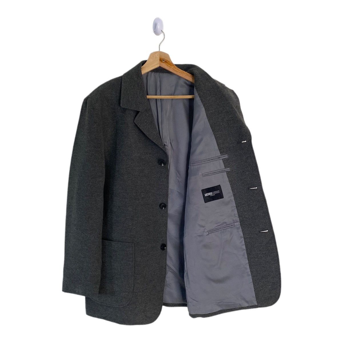 Michiko Koshino EX YOHJI YAMAMOTO MICHIKO KOSHINO LONDON WOOL BLAZER Size US M / EU 48-50 / 2 - 2 Thumbnail