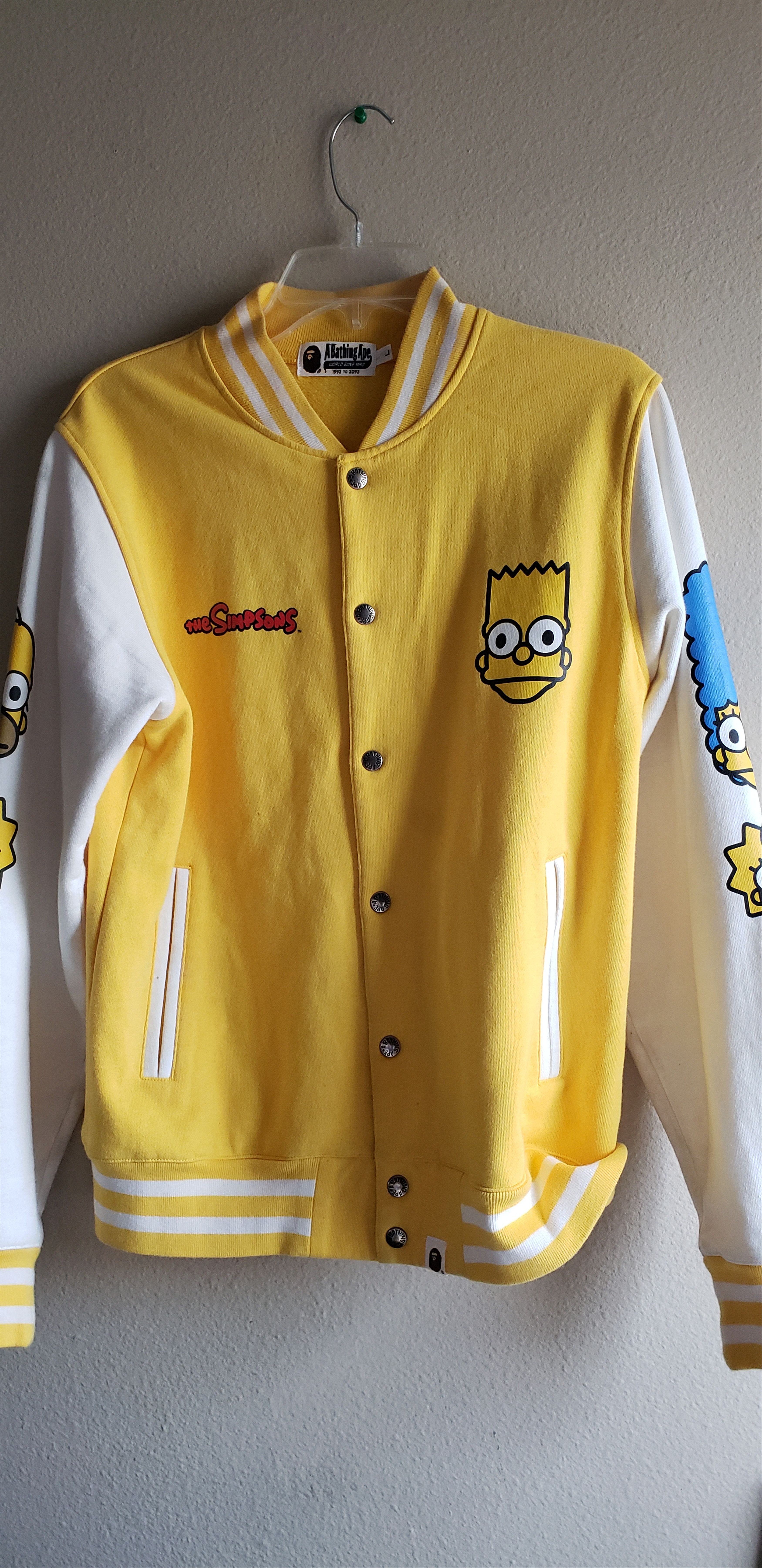 Bape BAPE X The Simpsons Baby Milo Varsity Jacket | Grailed