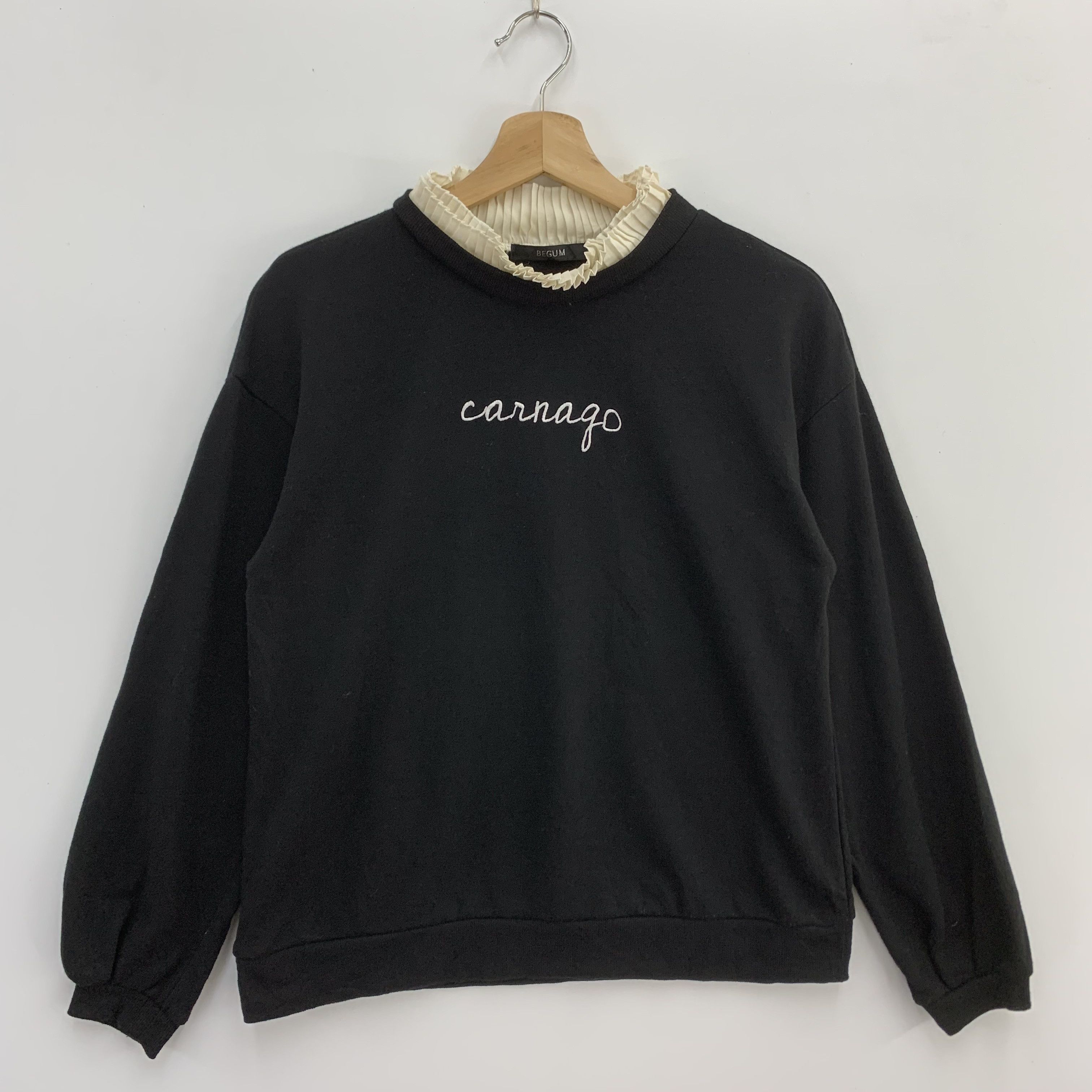 Japanese Brand Vintage Begum Sweatshirt Embroidery Oversized Size M / US 6-8 / IT 42-44 - 1 Thumbnail