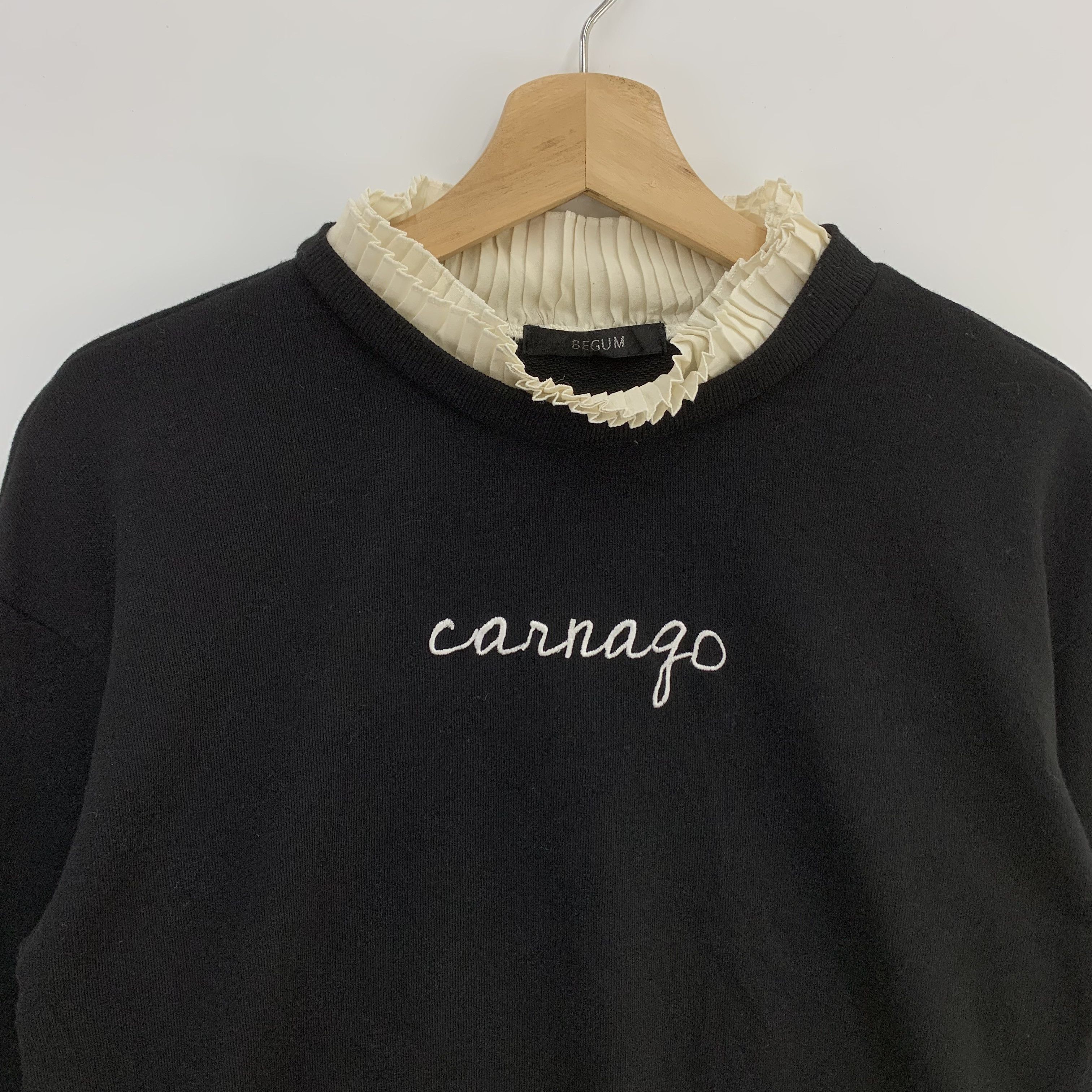Japanese Brand Vintage Begum Sweatshirt Embroidery Oversized Size M / US 6-8 / IT 42-44 - 2 Thumbnail