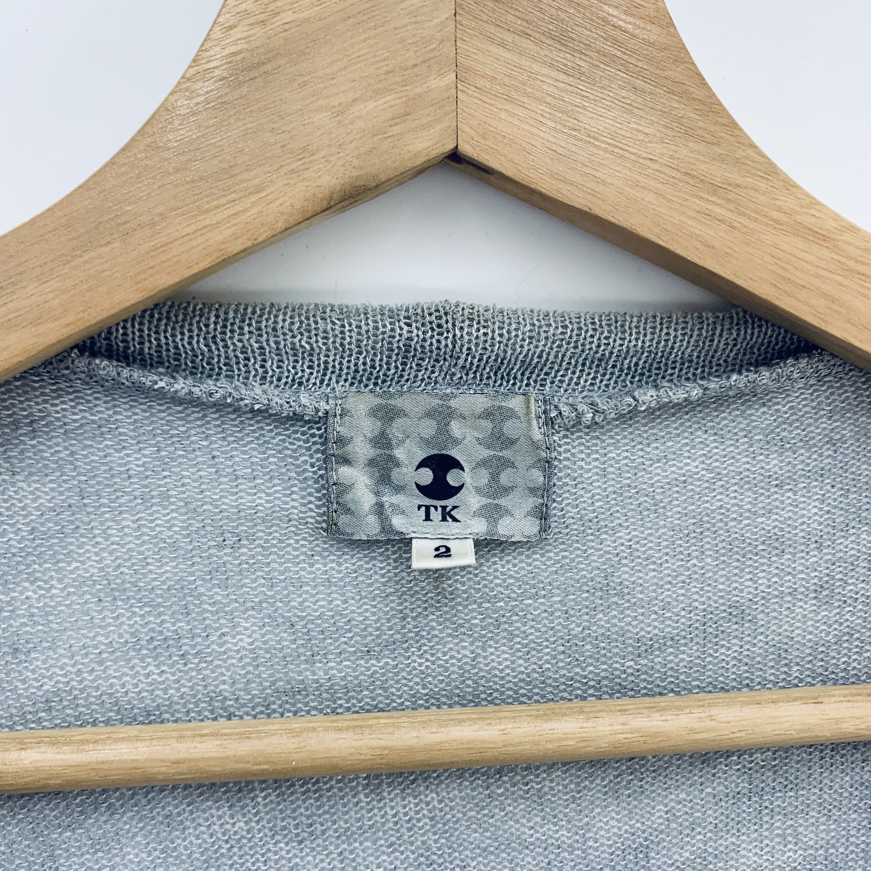 Japanese Brand Takeo Kikuchi Grey Cardigan Size S / US 4 / IT 40 - 4 Thumbnail