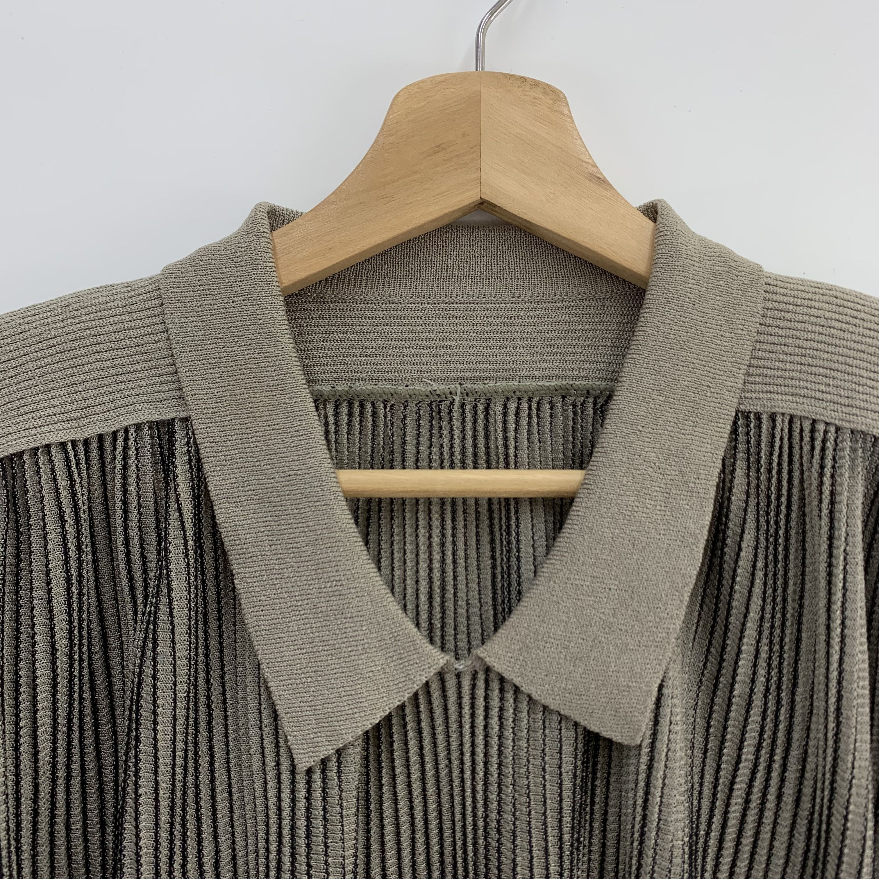 Japanese Brand Vintage Wool Knit Shirt Knitwear Pullover Size M / US 6-8 / IT 42-44 - 3 Thumbnail