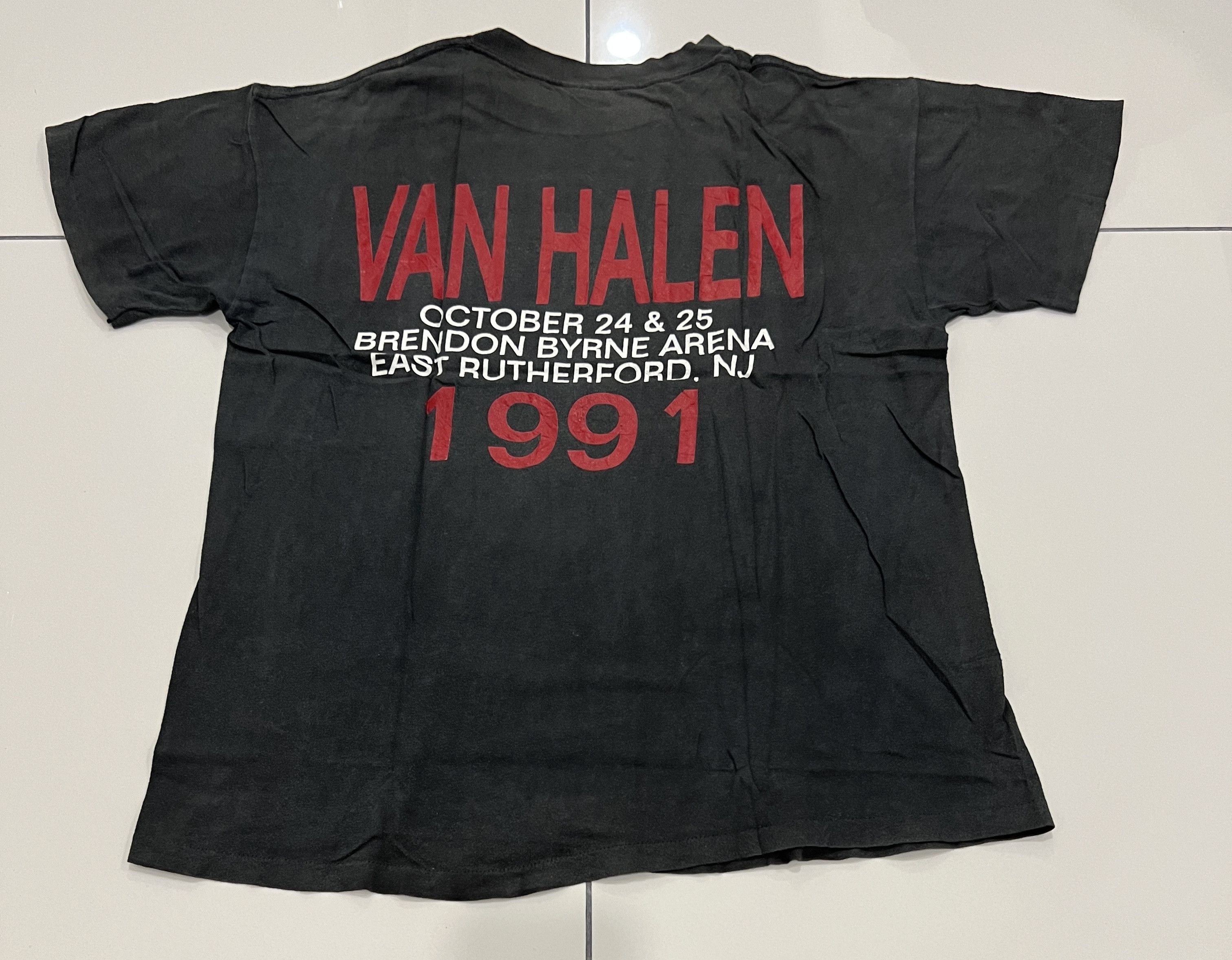 Vintage Van Halen Band Live outlet Tour Shirt For Unlawful Carnal Knowledge 1991 Tee