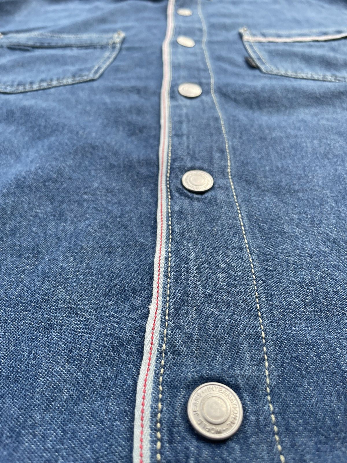 Japanese Brand Kearney House Denim Selvedge Shirt Size US XL / EU 56 / 4 - 11 Thumbnail