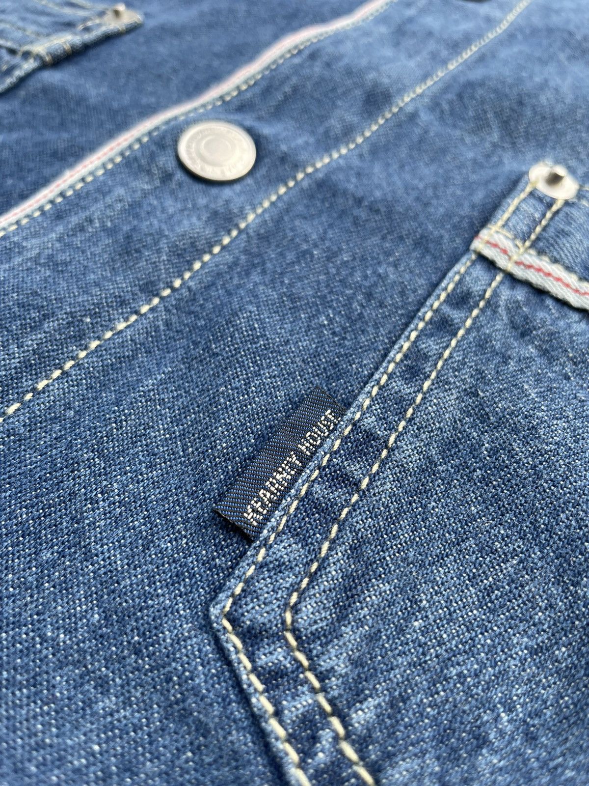 Japanese Brand Kearney House Denim Selvedge Shirt Size US XL / EU 56 / 4 - 13 Thumbnail