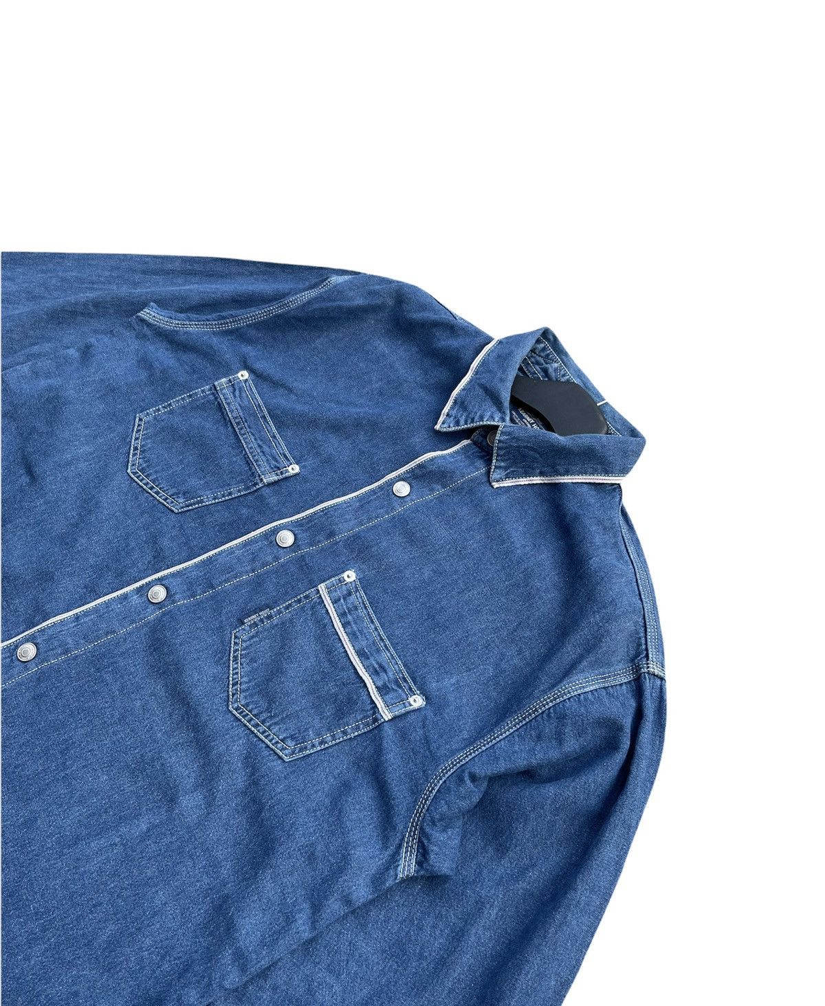 Japanese Brand Kearney House Denim Selvedge Shirt Size US XL / EU 56 / 4 - 3 Thumbnail
