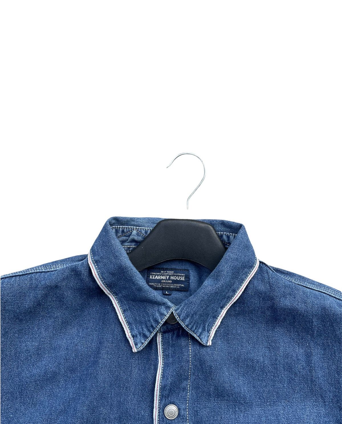Japanese Brand Kearney House Denim Selvedge Shirt Size US XL / EU 56 / 4 - 6 Thumbnail