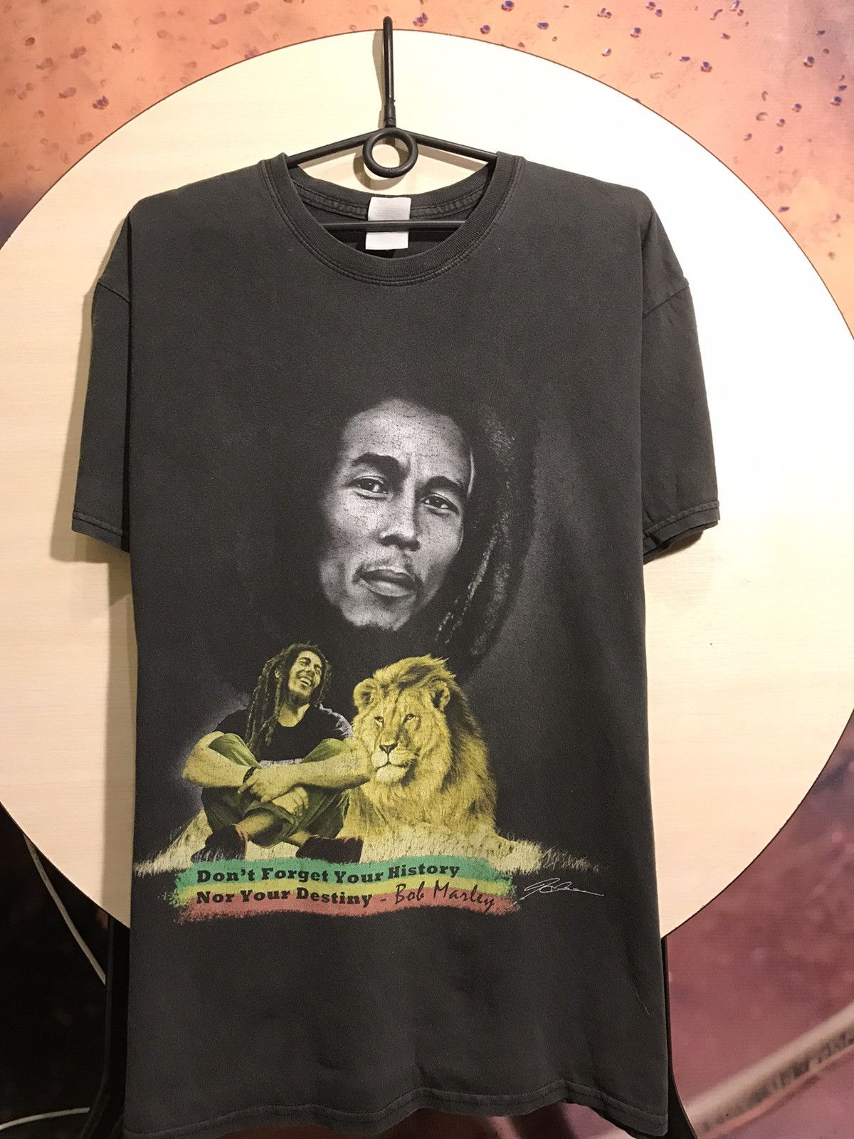 Band Tees × Bob Marley × Vintage Vintage Bob Marley streetwear band tee Size US L / EU 52-54 / 3 - 2 Thumbnail