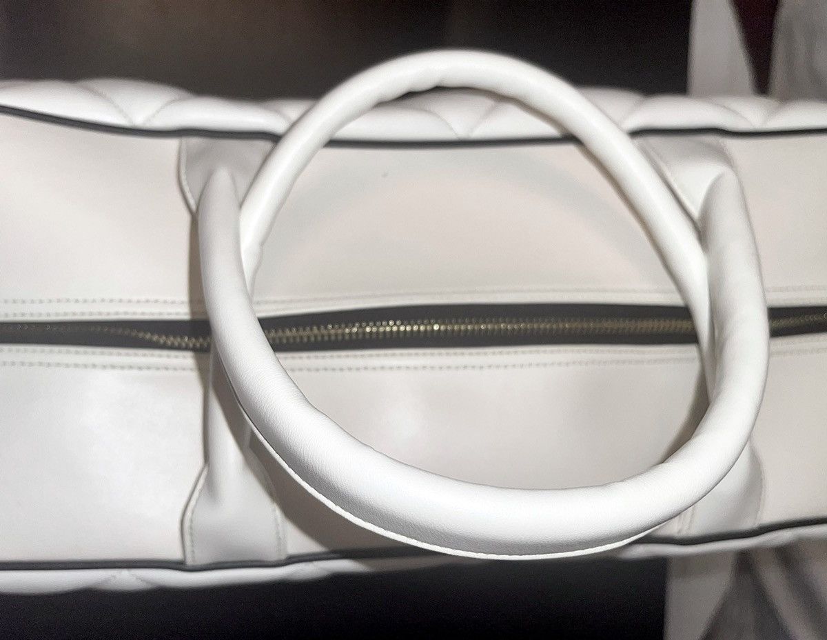 Chanel Chanel white Quilted Lambskin Leather Boston Travel Bag Size ONE SIZE - 3 Thumbnail