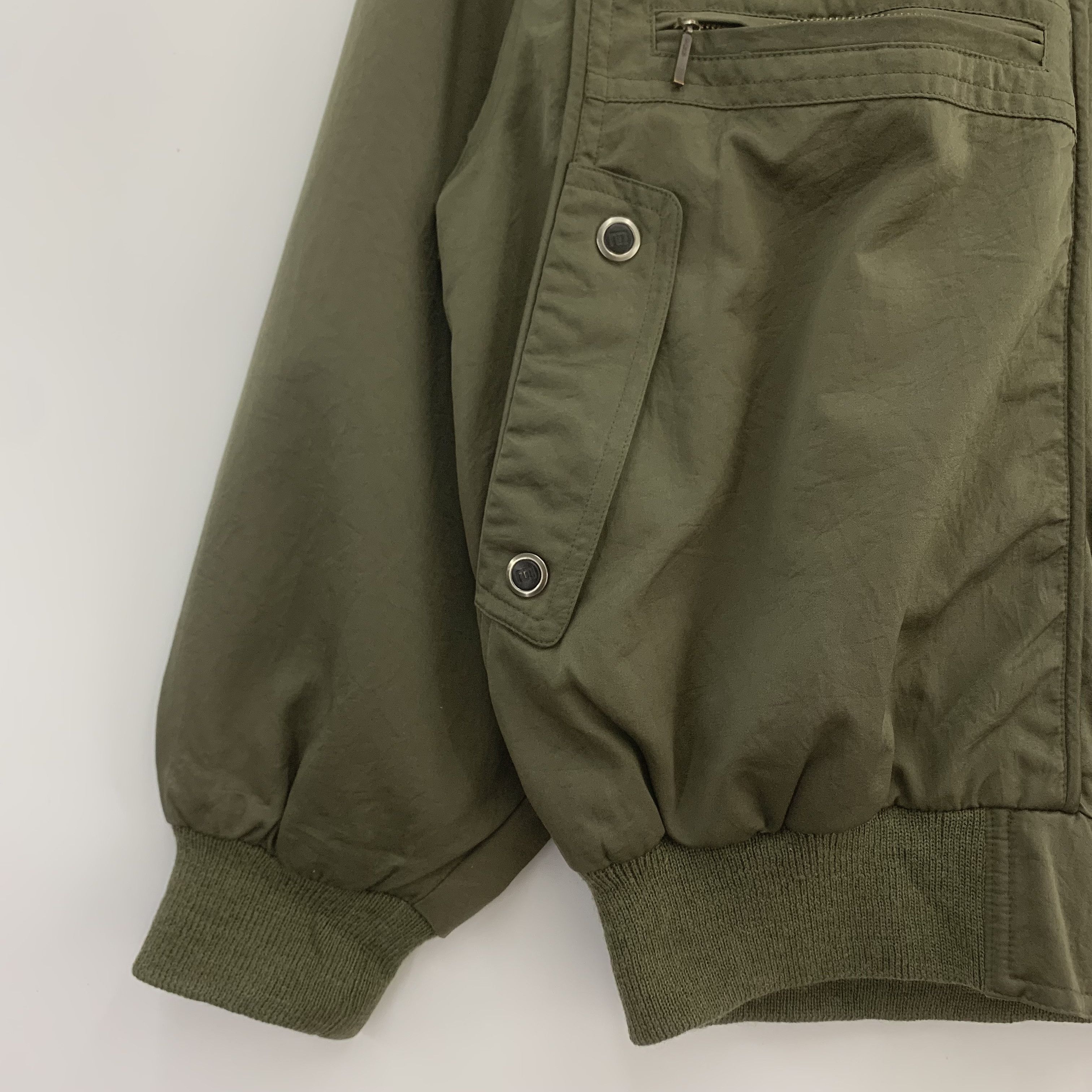 Japanese Brand Gaily Life Bomber Jacket Multipocket Olive Green Size US L / EU 52-54 / 3 - 5 Thumbnail