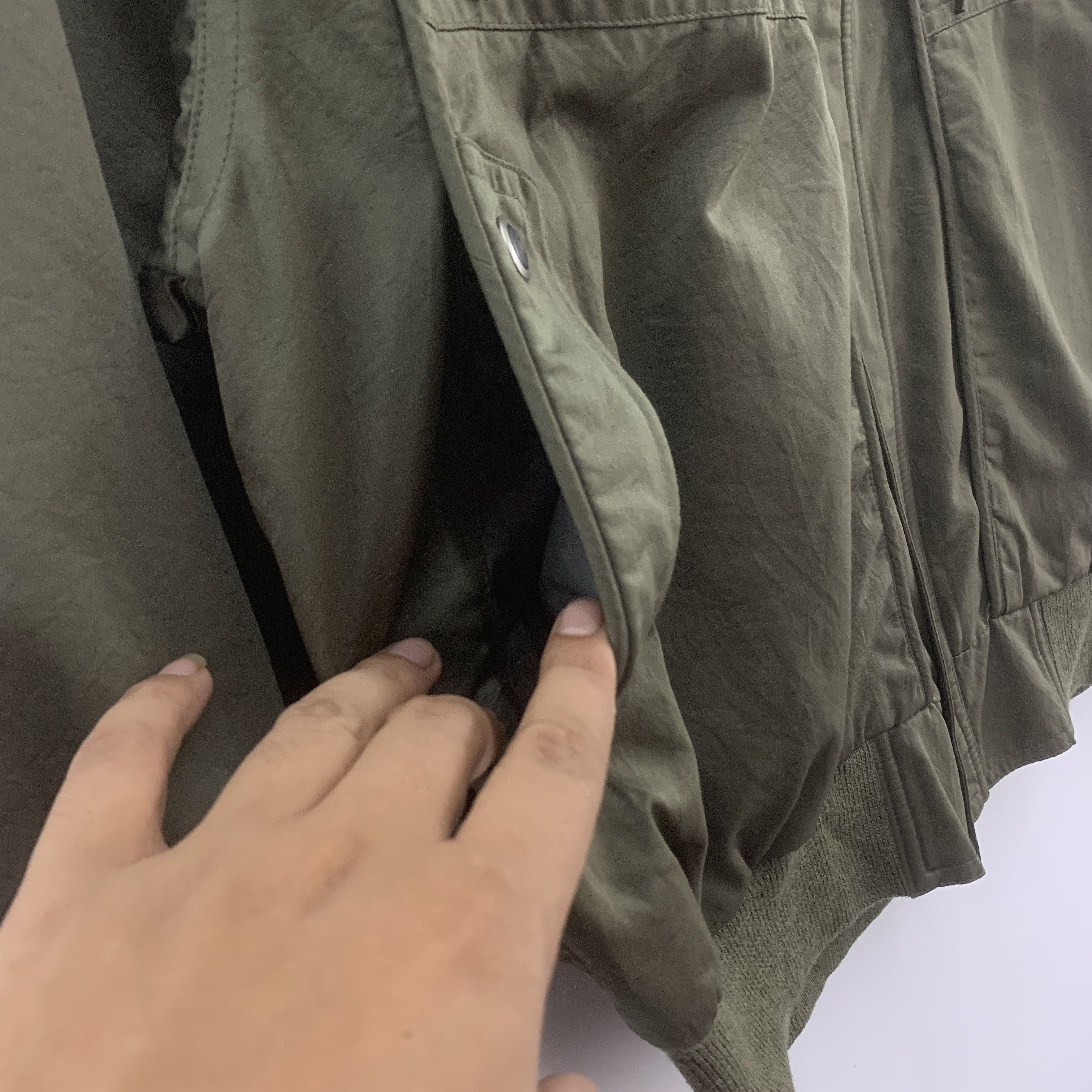 Japanese Brand Gaily Life Bomber Jacket Multipocket Olive Green Size US L / EU 52-54 / 3 - 6 Thumbnail