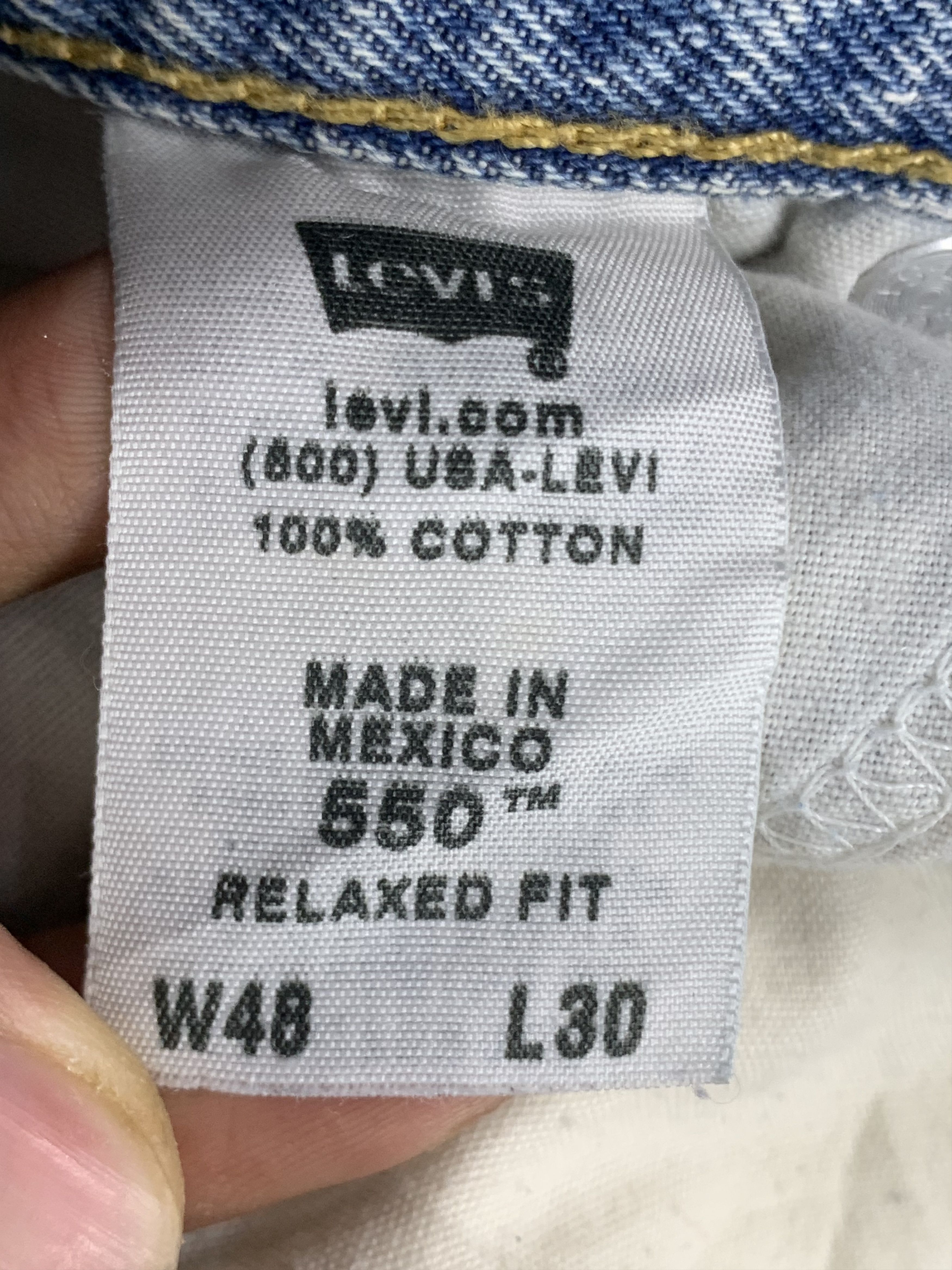 Levi's Vintage Levis 550 Faded Blue Jeans DP2205 Size US 44 / EU 60 - 6 Thumbnail
