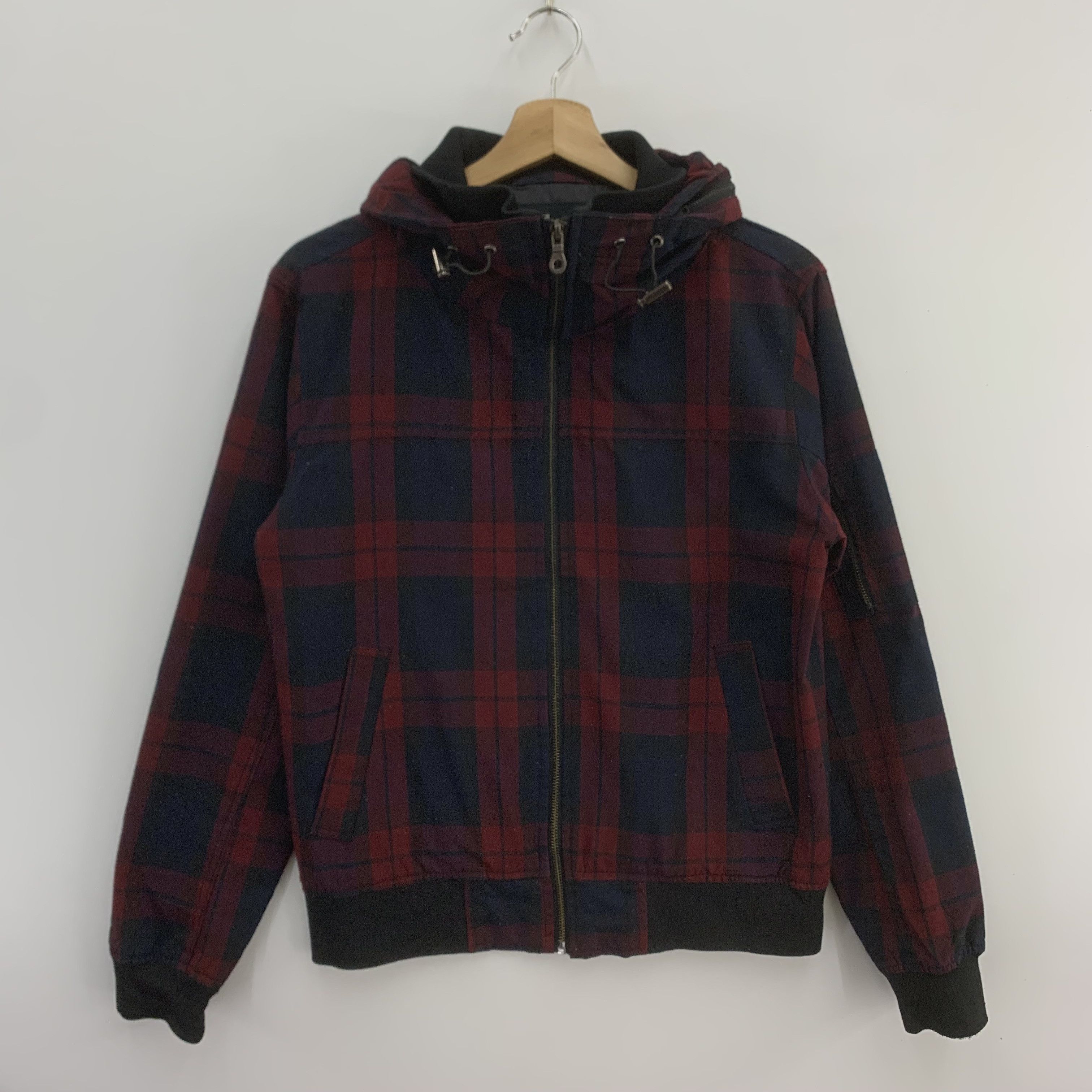 Japanese Brand Beno Sweater Jacket Hoodie Tartan Pattern Size US L / EU 52-54 / 3 - 1 Thumbnail