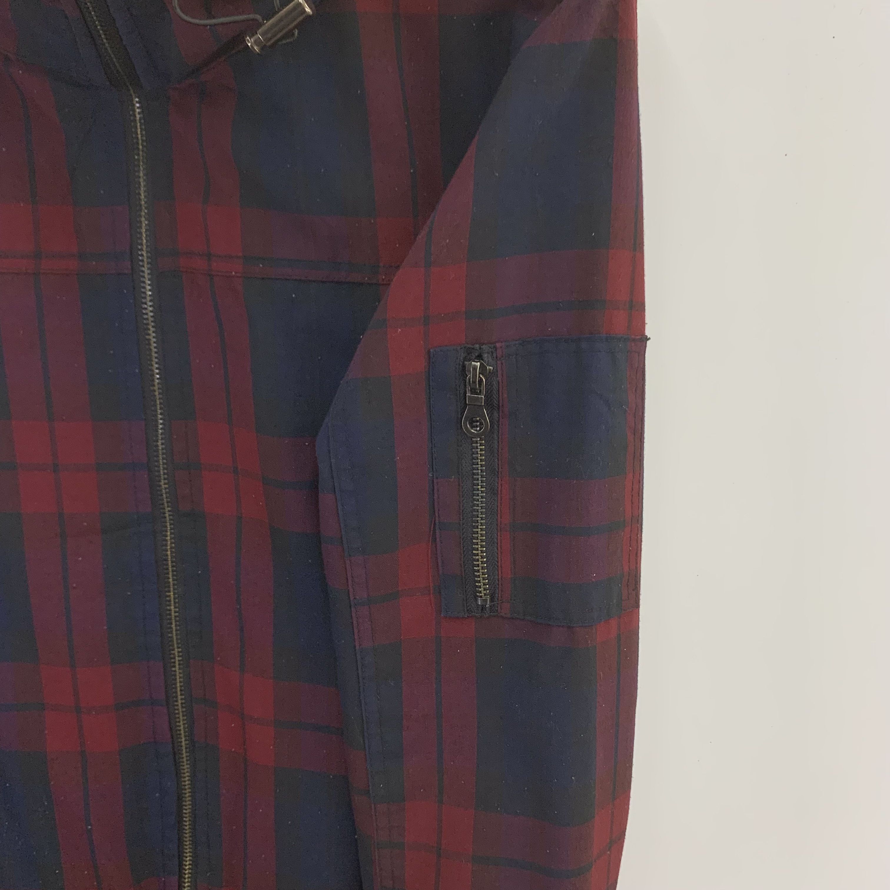 Japanese Brand Beno Sweater Jacket Hoodie Tartan Pattern Size US L / EU 52-54 / 3 - 5 Thumbnail