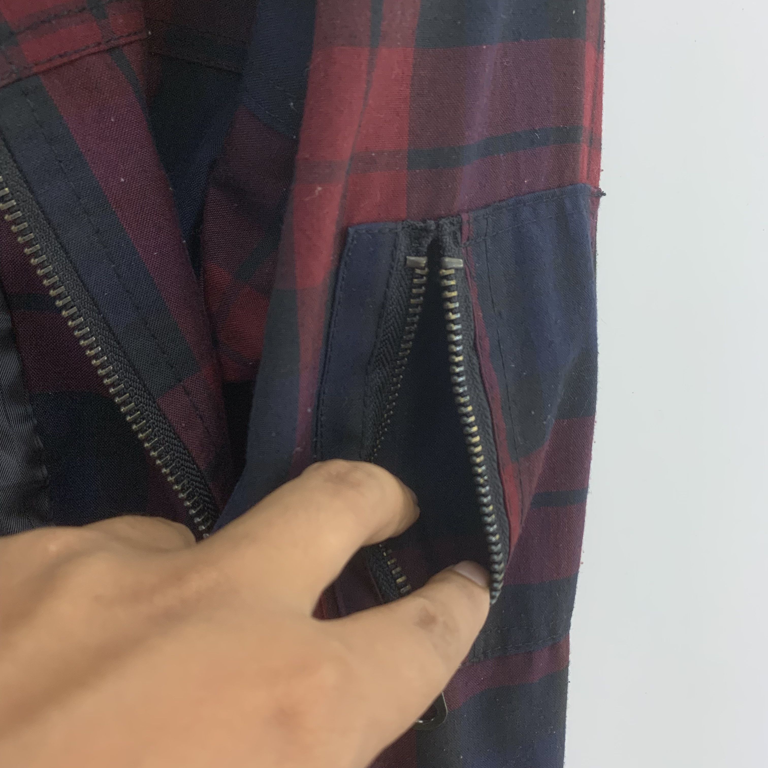 Japanese Brand Beno Sweater Jacket Hoodie Tartan Pattern Size US L / EU 52-54 / 3 - 11 Thumbnail