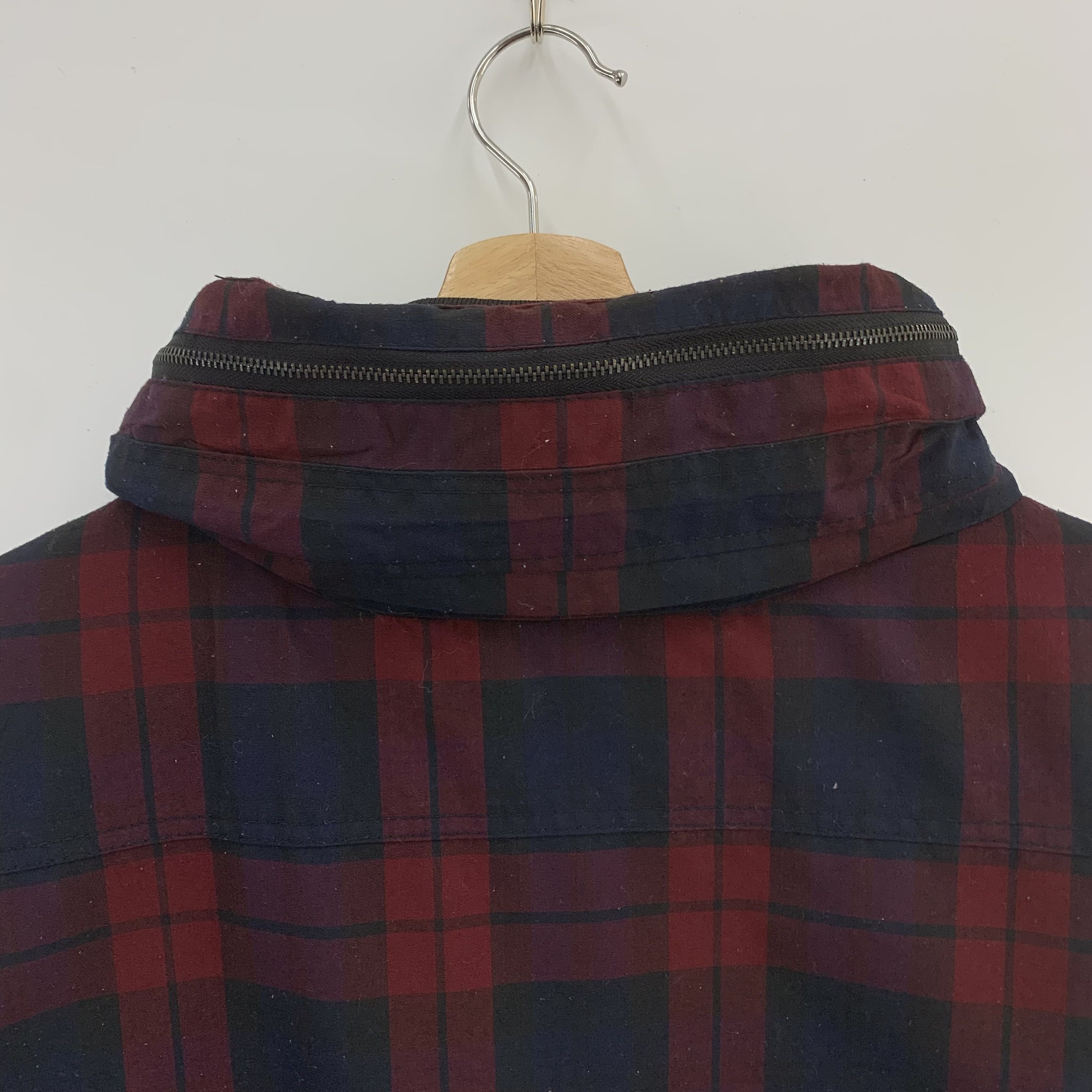 Japanese Brand Beno Sweater Jacket Hoodie Tartan Pattern Size US L / EU 52-54 / 3 - 9 Thumbnail