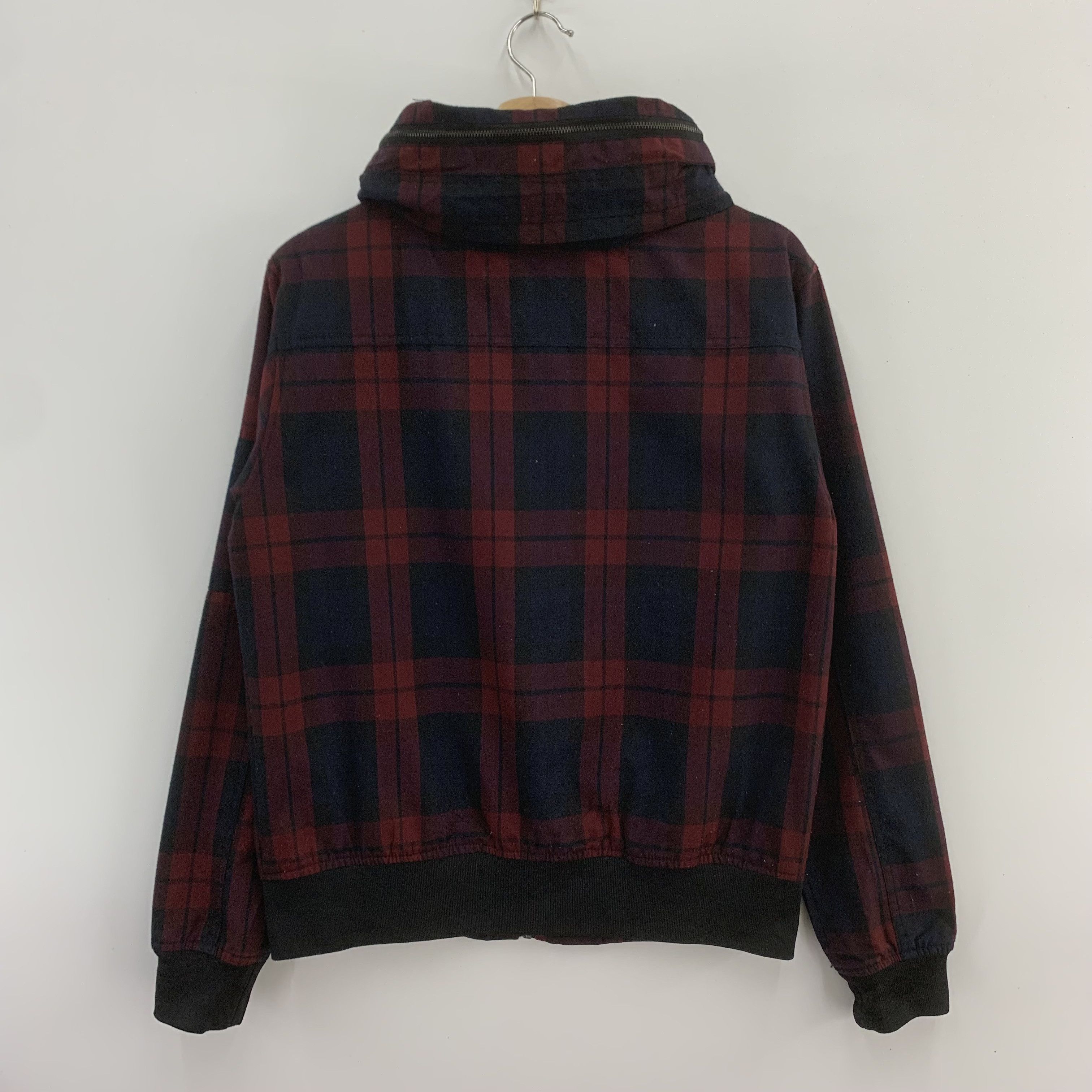 Japanese Brand Beno Sweater Jacket Hoodie Tartan Pattern Size US L / EU 52-54 / 3 - 8 Thumbnail