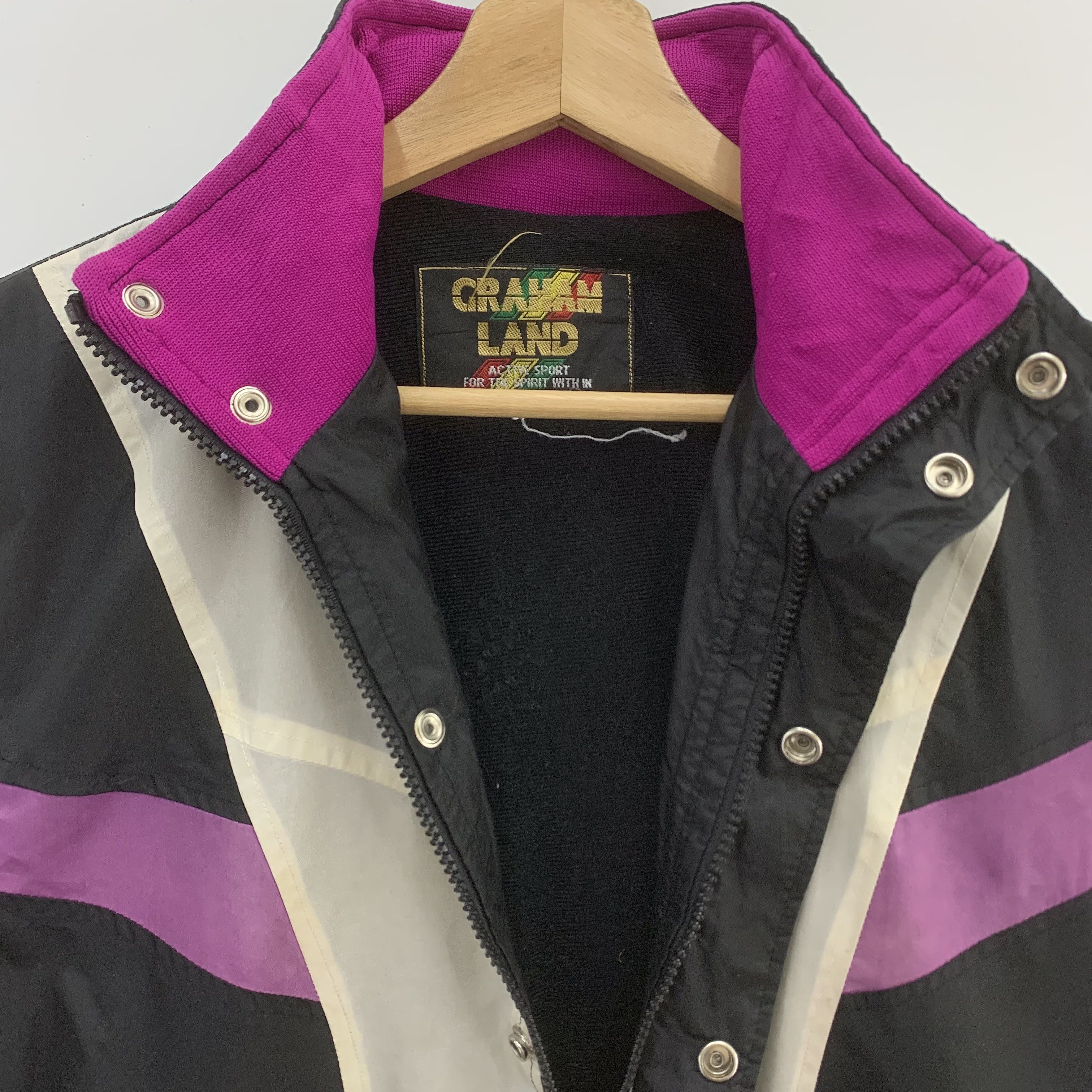 Japanese Brand × Vintage Vintage 80s Graham Land Jacket Sportswear Track Jacket Size US M / EU 48-50 / 2 - 12 Thumbnail