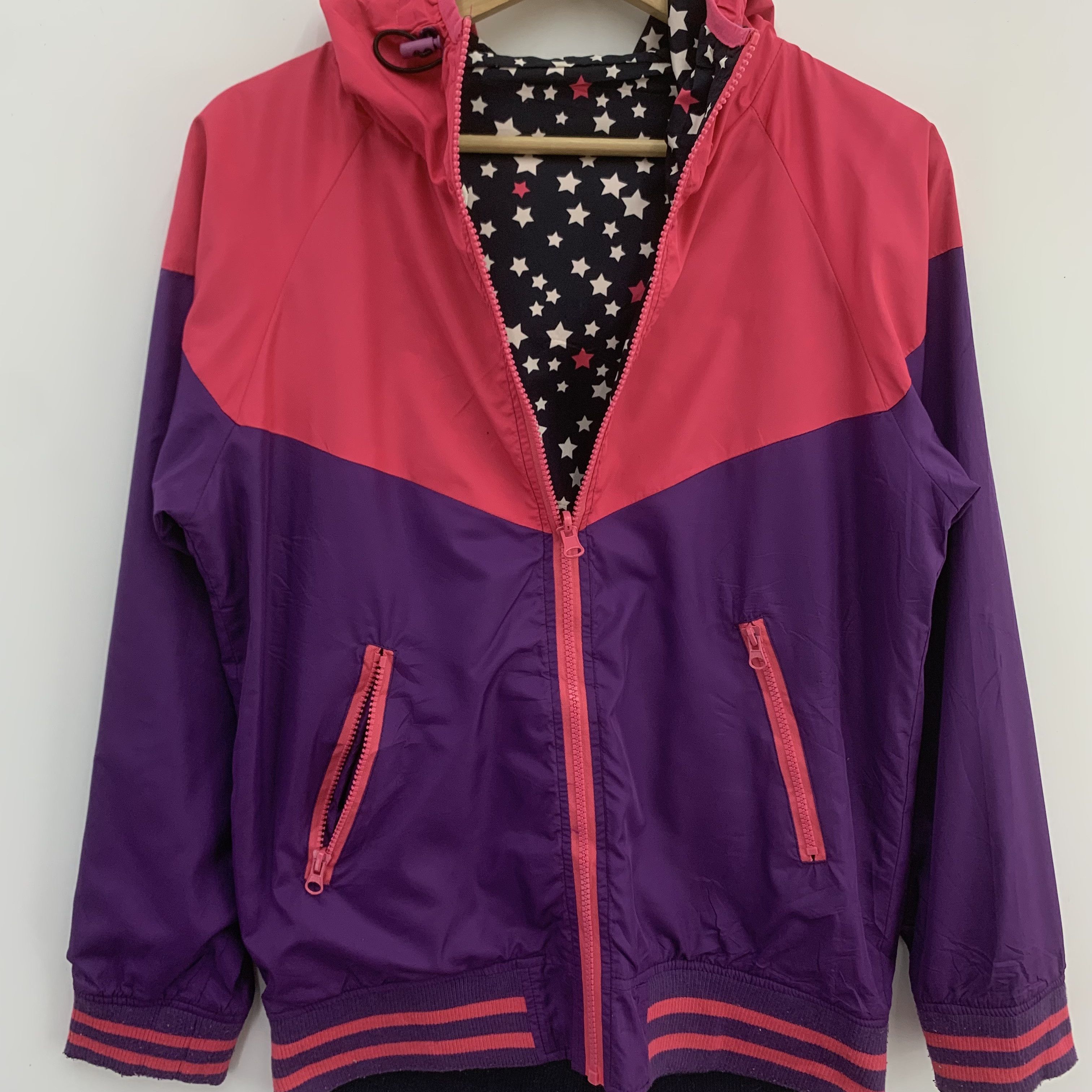 Japanese Brand Reversible Jacket Multicolor | Windbreaker Jacket Size US M / EU 48-50 / 2 - 6 Thumbnail