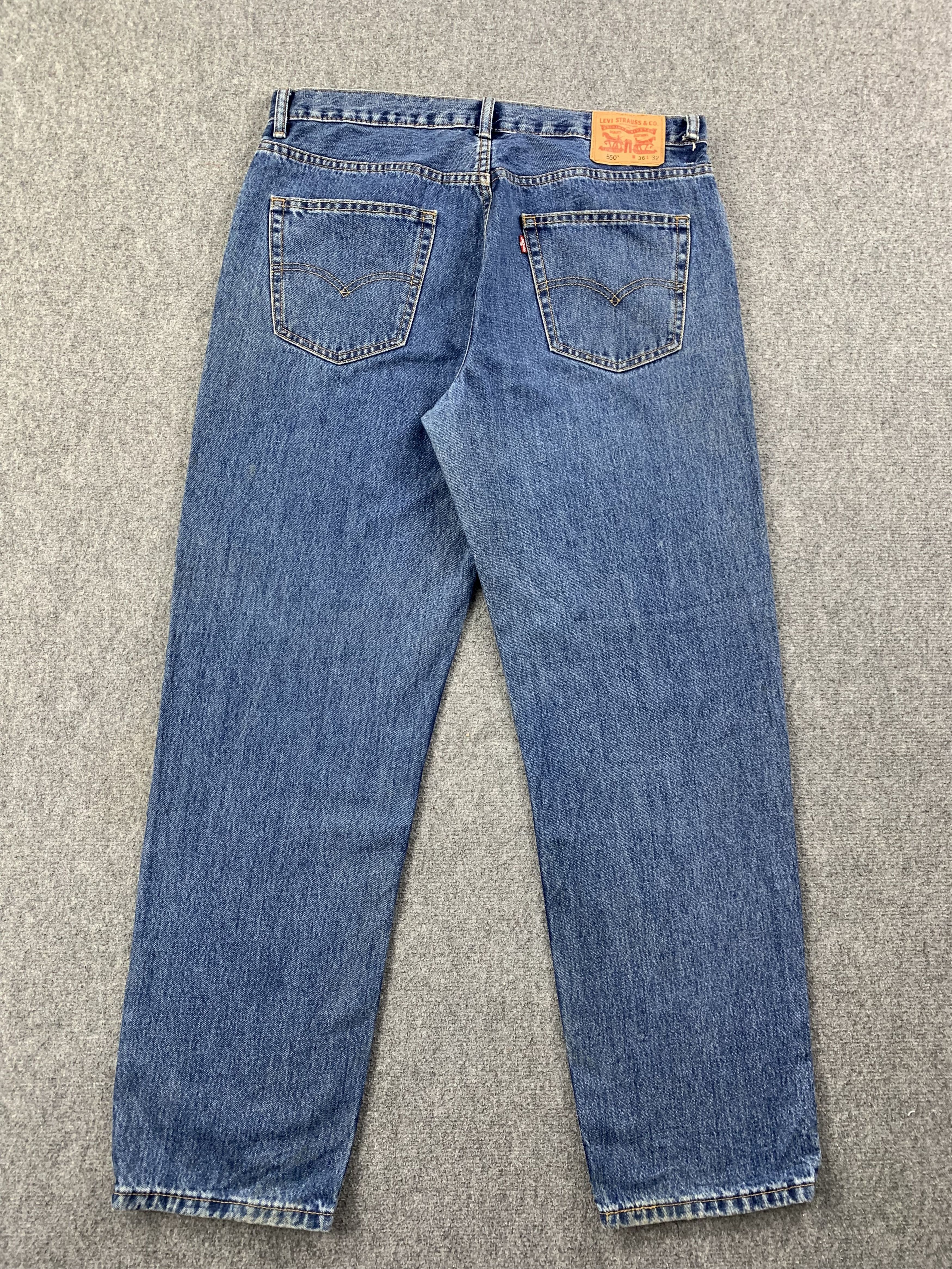 Levi's Vintage Levis 550 Light Blue Jeans DP2211 Size US 37 - 3 Thumbnail