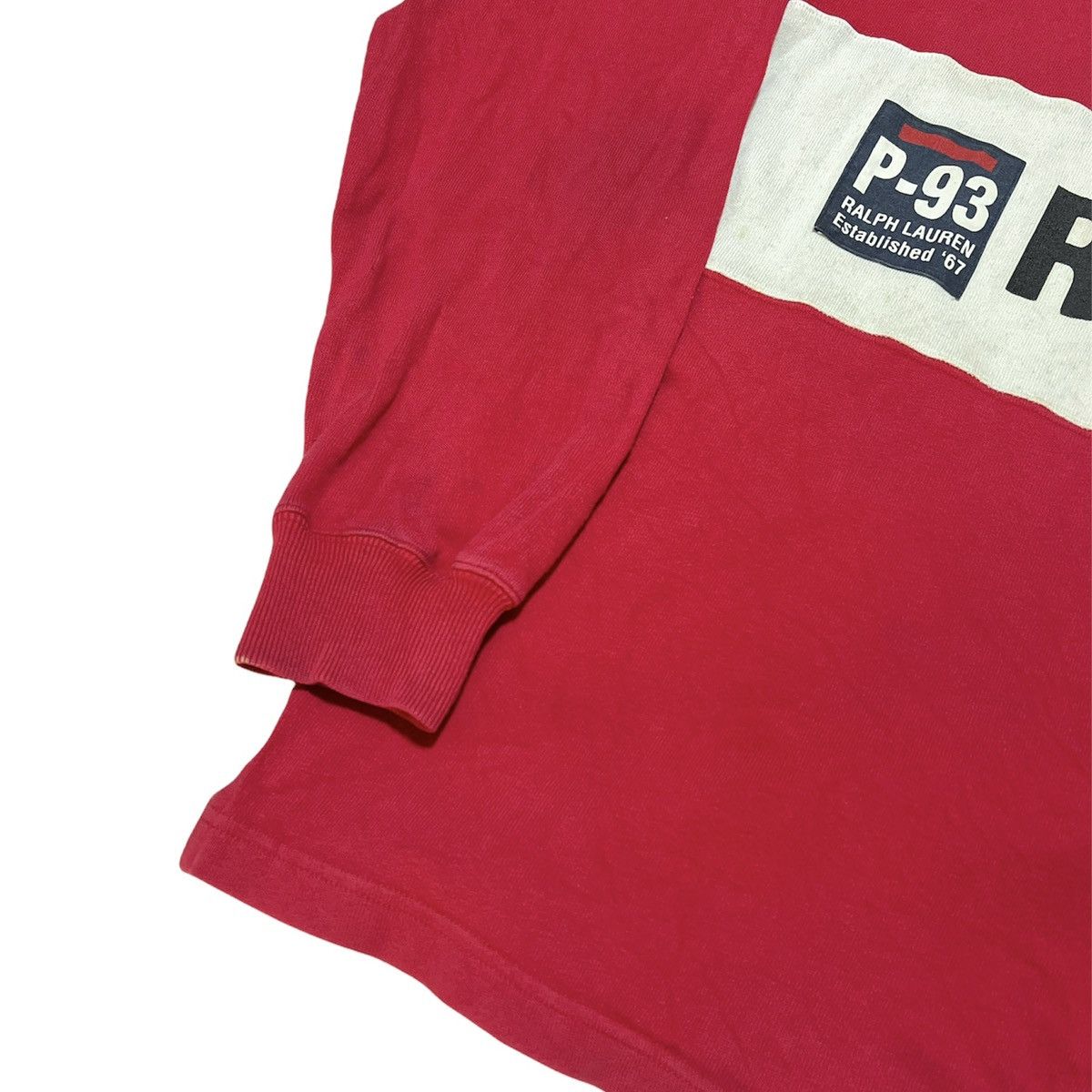 Polo Ralph Lauren × Vintage Vintage Polo ralph lauren P-93 RLPC67 rugby shirt longsleeve Size US M / EU 48-50 / 2 - 5 Thumbnail
