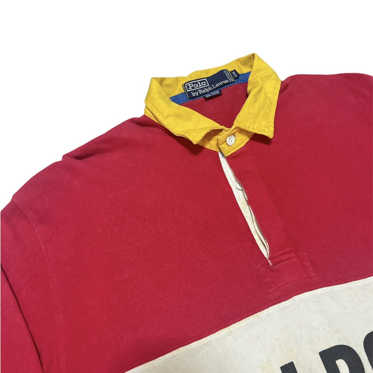 Polo Ralph Lauren × Vintage Vintage Polo ralph lauren P-93 RLPC67 rugby shirt longsleeve Size US M / EU 48-50 / 2 - 2 Thumbnail