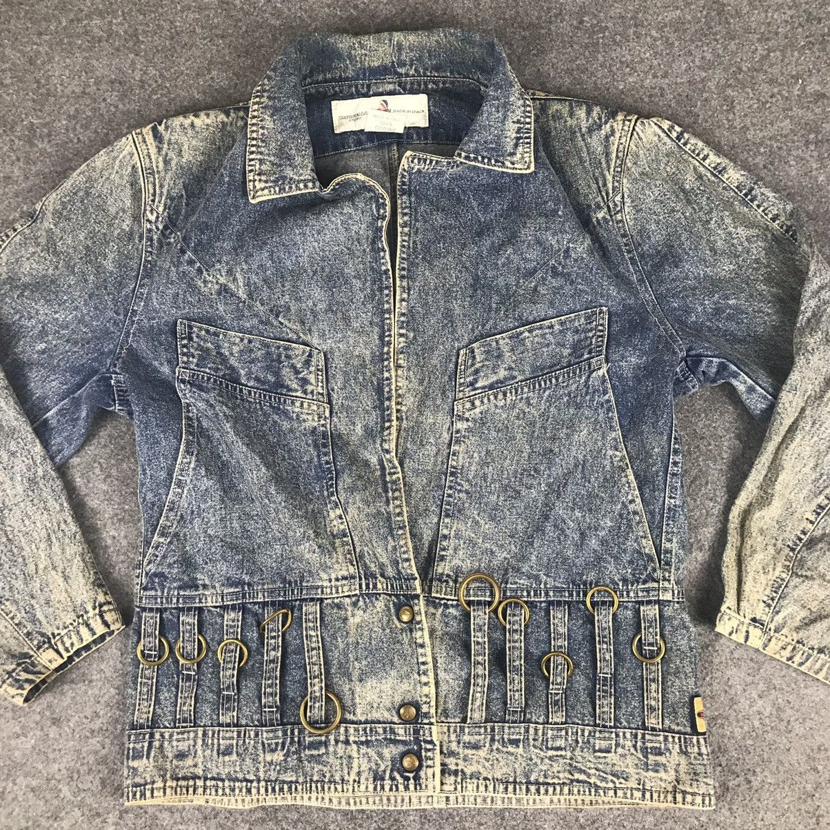 Vintage 🔥PorioBello Studio Italy Denim Jacket Rare Design🔥 Size US S / EU 44-46 / 1 - 3 Thumbnail