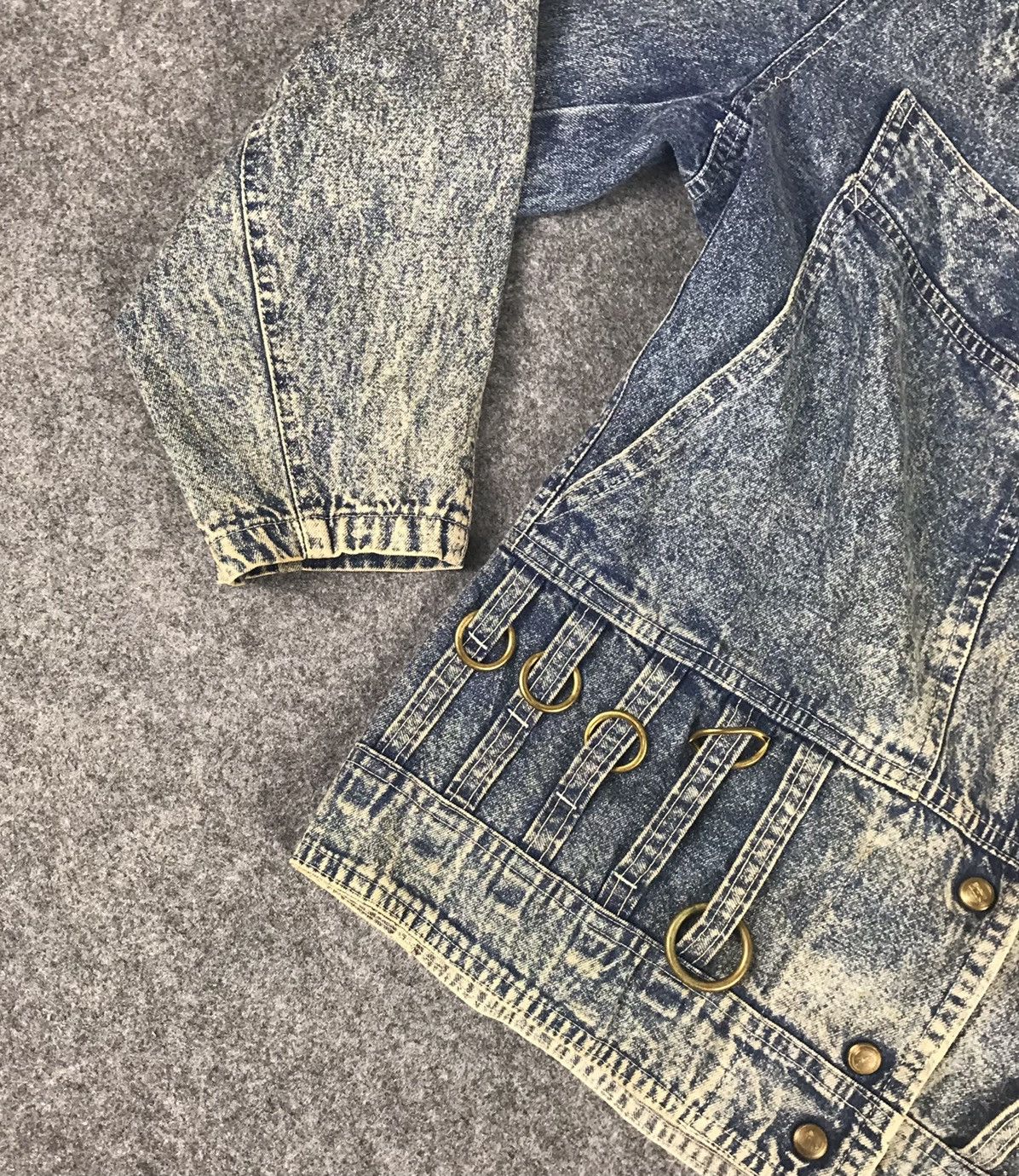 Vintage 🔥PorioBello Studio Italy Denim Jacket Rare Design🔥 Size US S / EU 44-46 / 1 - 9 Thumbnail