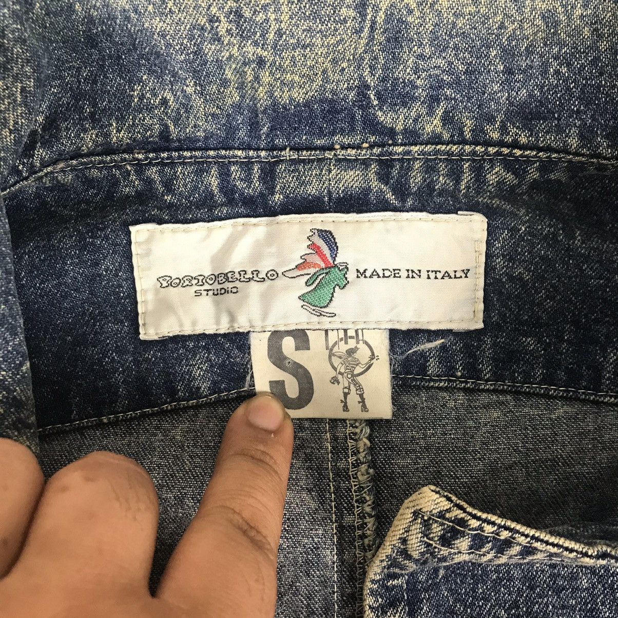Vintage 🔥PorioBello Studio Italy Denim Jacket Rare Design🔥 Size US S / EU 44-46 / 1 - 4 Thumbnail