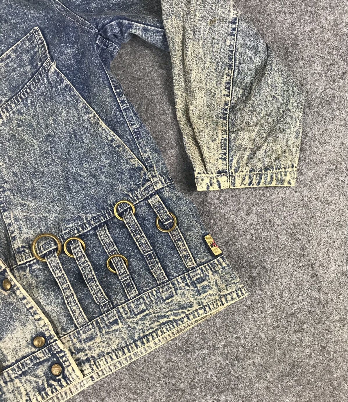 Vintage 🔥PorioBello Studio Italy Denim Jacket Rare Design🔥 Size US S / EU 44-46 / 1 - 6 Thumbnail