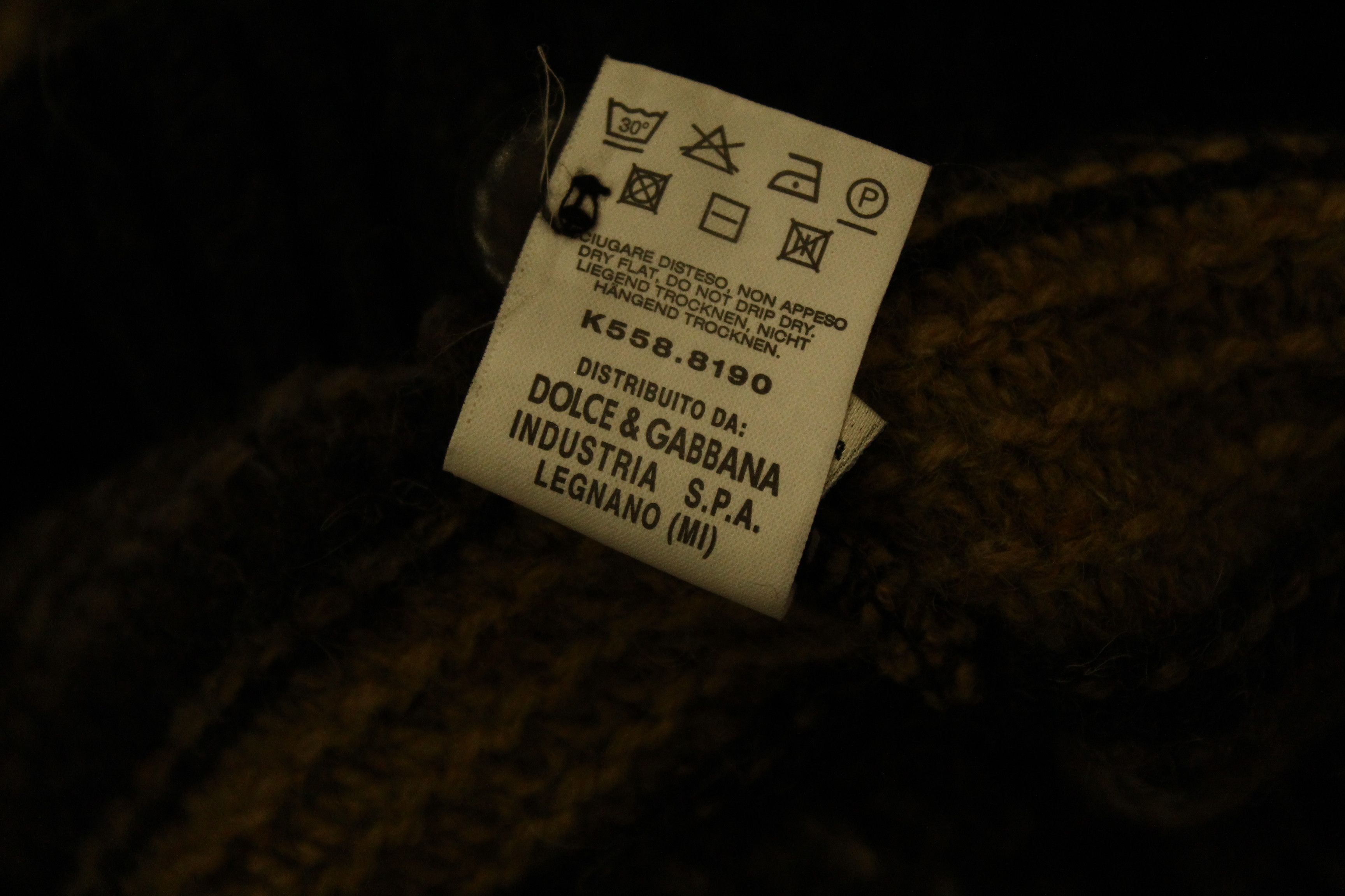 Dolce & Gabbana D&G Luxury Striped Cable Knit Buttons Up Blend Cardigan Size US XL / EU 56 / 4 - 8 Thumbnail