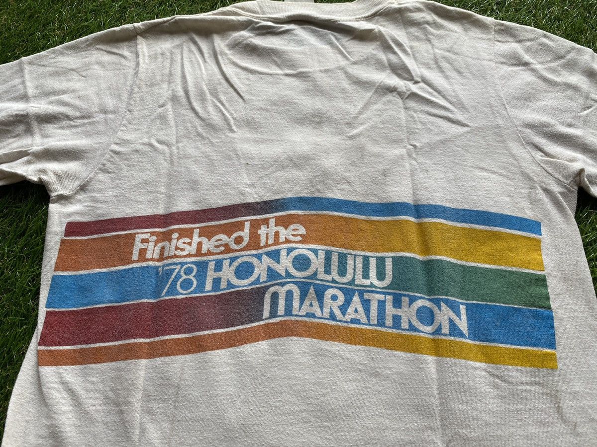 Nike × Vintage ULTRA RARE 1978 HONOLULU MARATHON PINWHEEL NIKE TEE Size US M / EU 48-50 / 2 - 5 Thumbnail