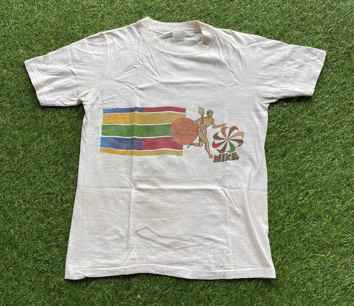 Nike × Vintage ULTRA RARE 1978 HONOLULU MARATHON PINWHEEL NIKE TEE Size US M / EU 48-50 / 2 - 1 Thumbnail
