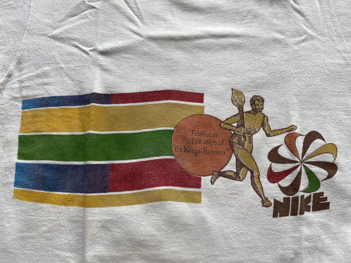 Nike × Vintage ULTRA RARE 1978 HONOLULU MARATHON PINWHEEL NIKE TEE Size US M / EU 48-50 / 2 - 2 Thumbnail