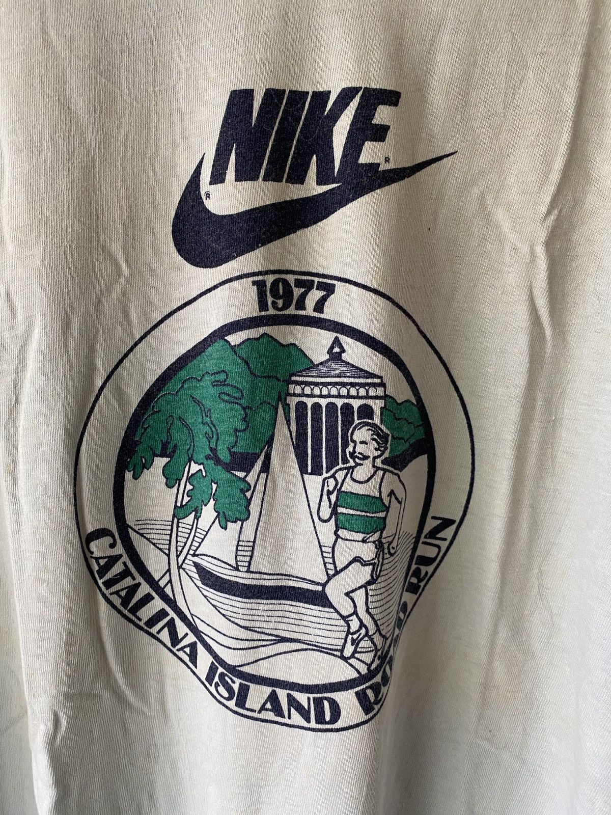 Nike × Vintage VINTAGE 1977 NIKE CATALINA ISLAND RUN TEE Size US M / EU 48-50 / 2 - 3 Thumbnail
