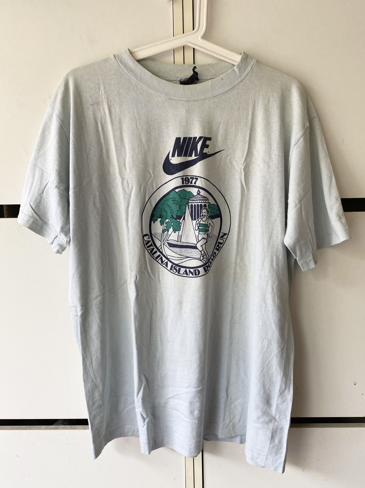 Nike × Vintage VINTAGE 1977 NIKE CATALINA ISLAND RUN TEE Size US M / EU 48-50 / 2 - 1 Thumbnail