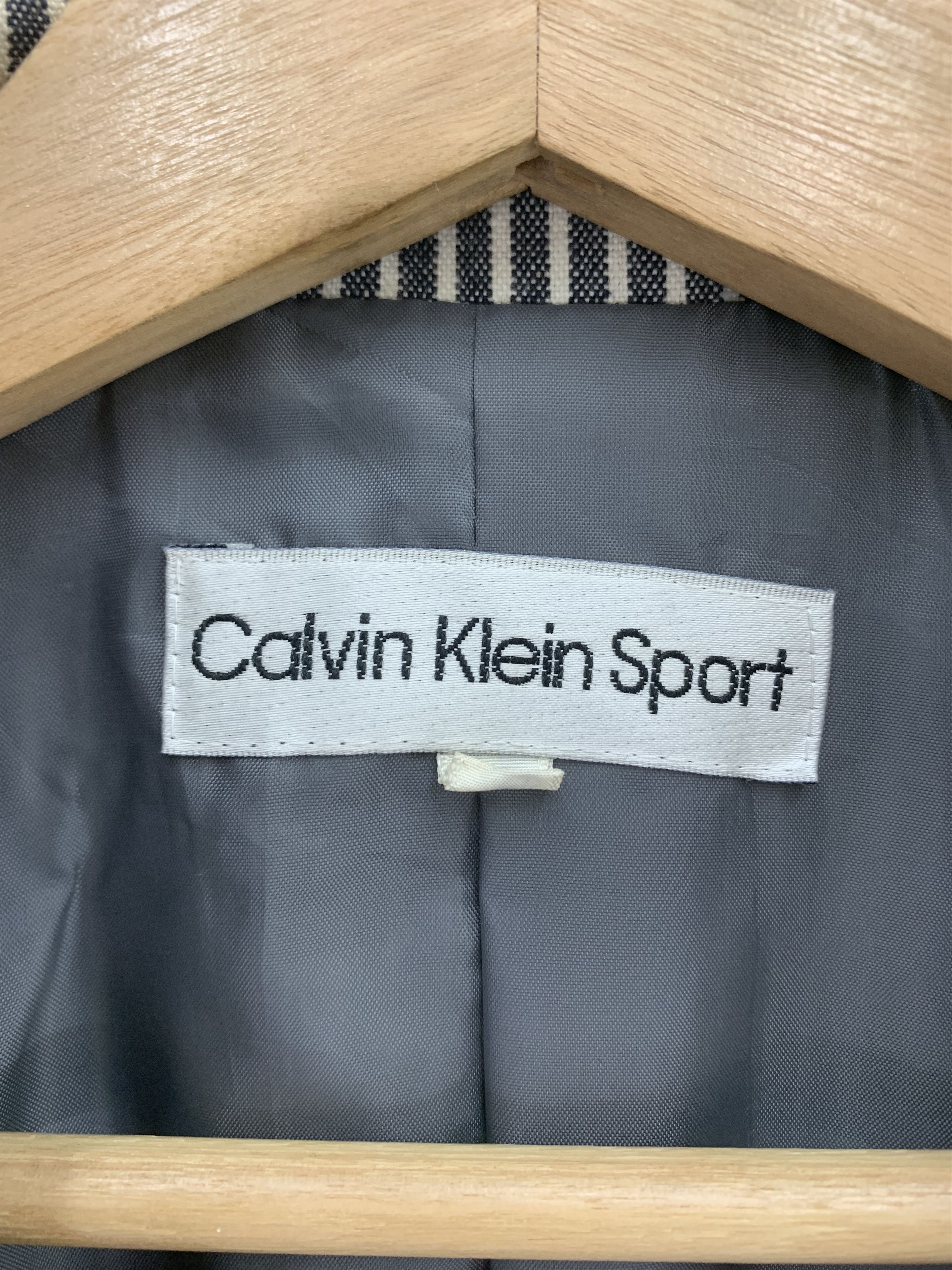 Calvin Klein × Vintage Calvin Klein Blazer, Calvin Klein Sport Jacket Striped Size US L / EU 52-54 / 3 - 7 Thumbnail