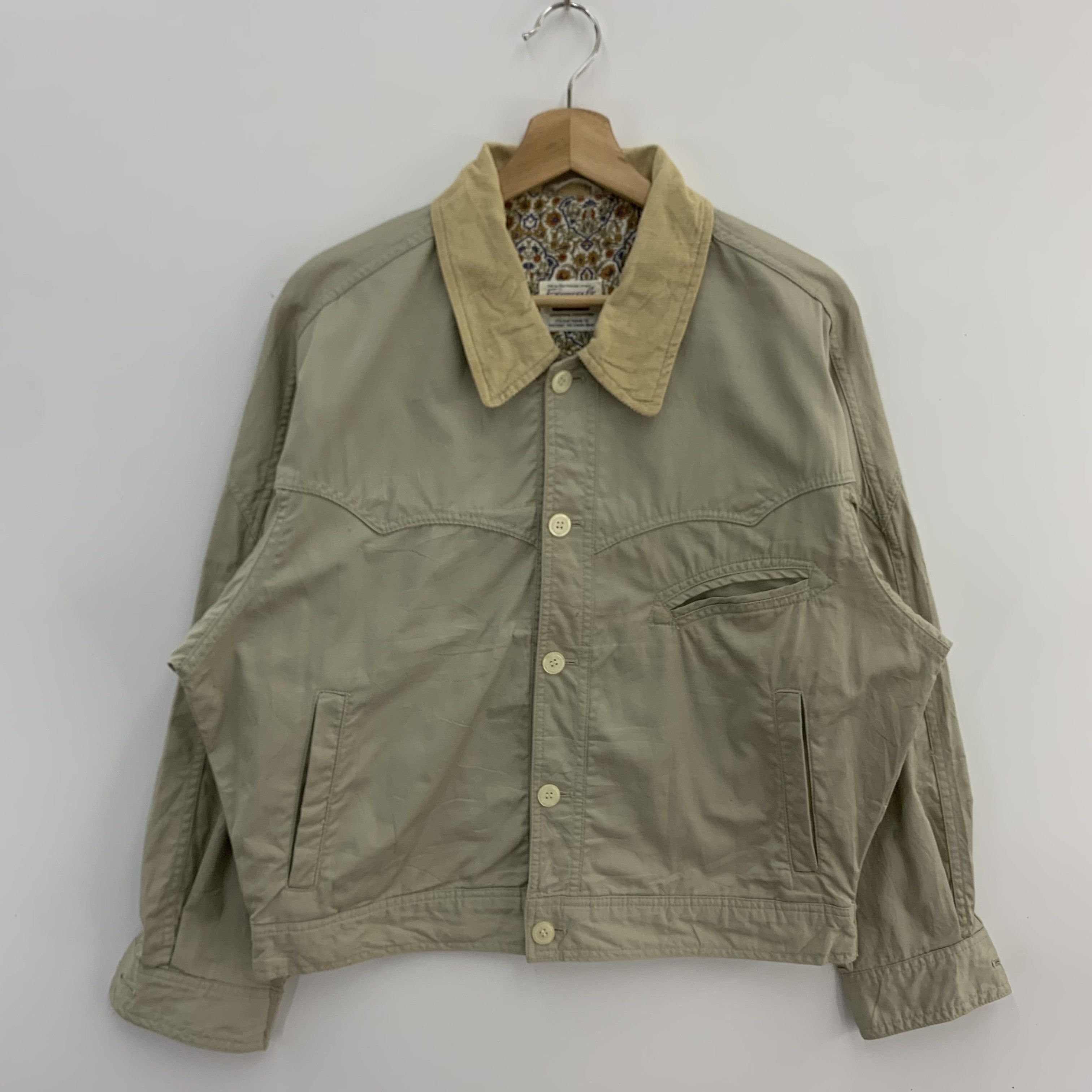 image of Vintage Express Ly For Men Jacket in Khaki (Size Medium)