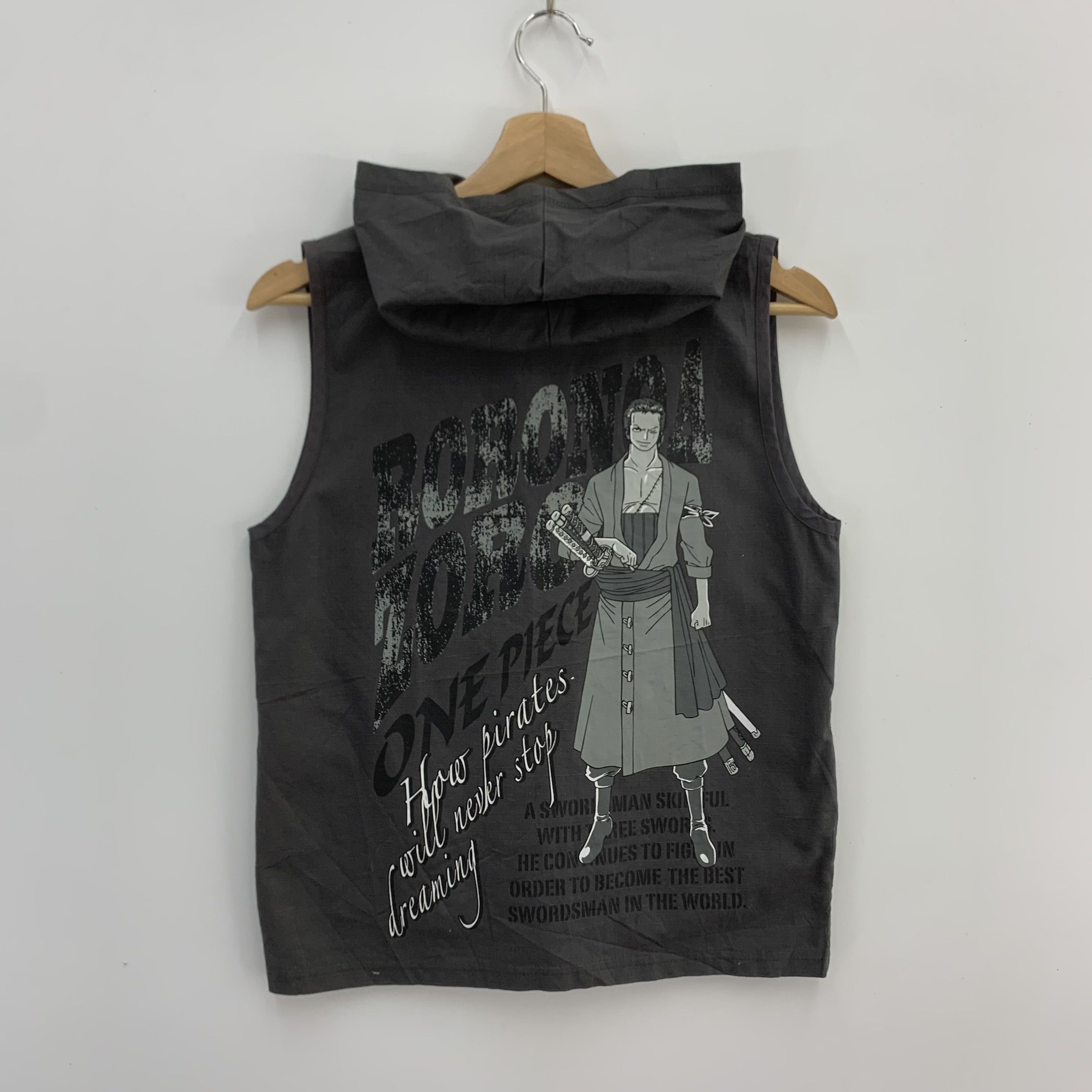 Japanese Brand × One Piece One Piece Vest Hoodie Spell Out Size US S / EU 44-46 / 1 - 2 Thumbnail