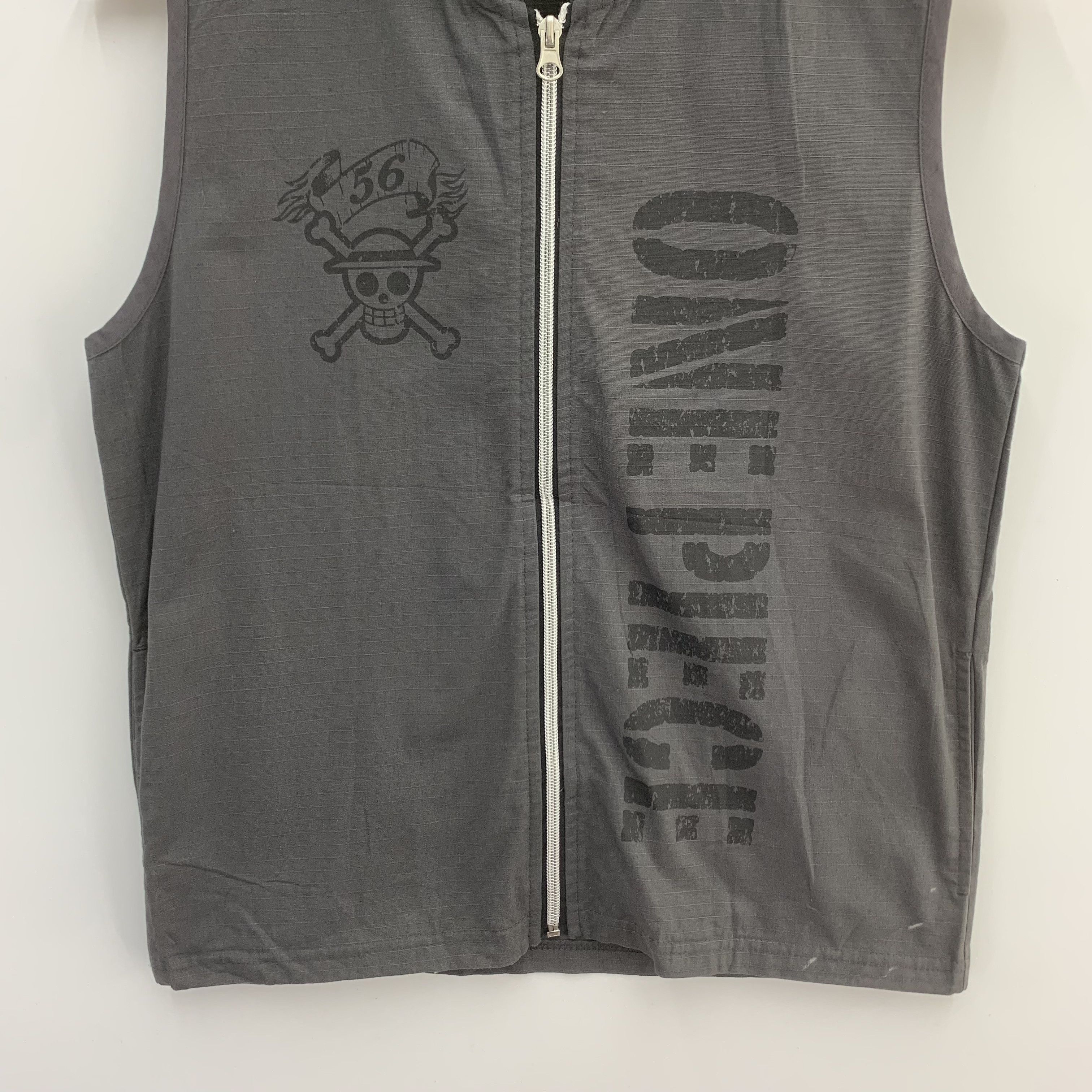 Japanese Brand × One Piece One Piece Vest Hoodie Spell Out Size US S / EU 44-46 / 1 - 4 Thumbnail