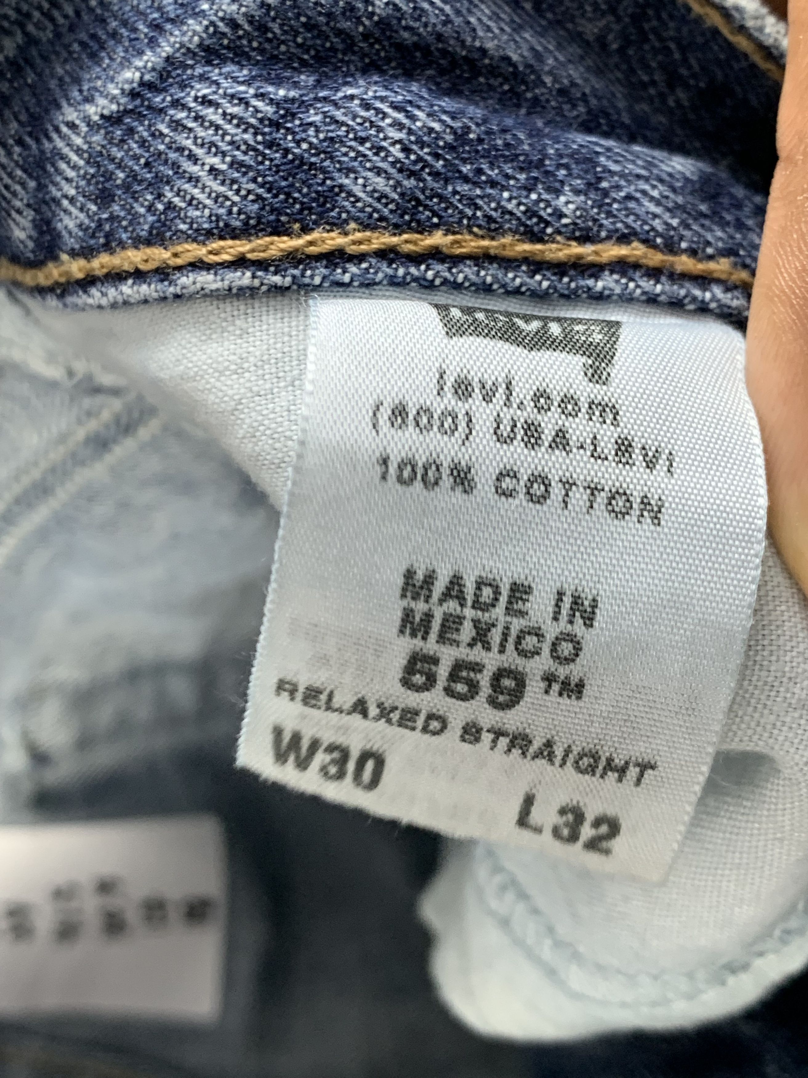 Levi's Vintage Levis 559 Faded Blue Jeans Size US 30 / EU 46 - 6 Thumbnail