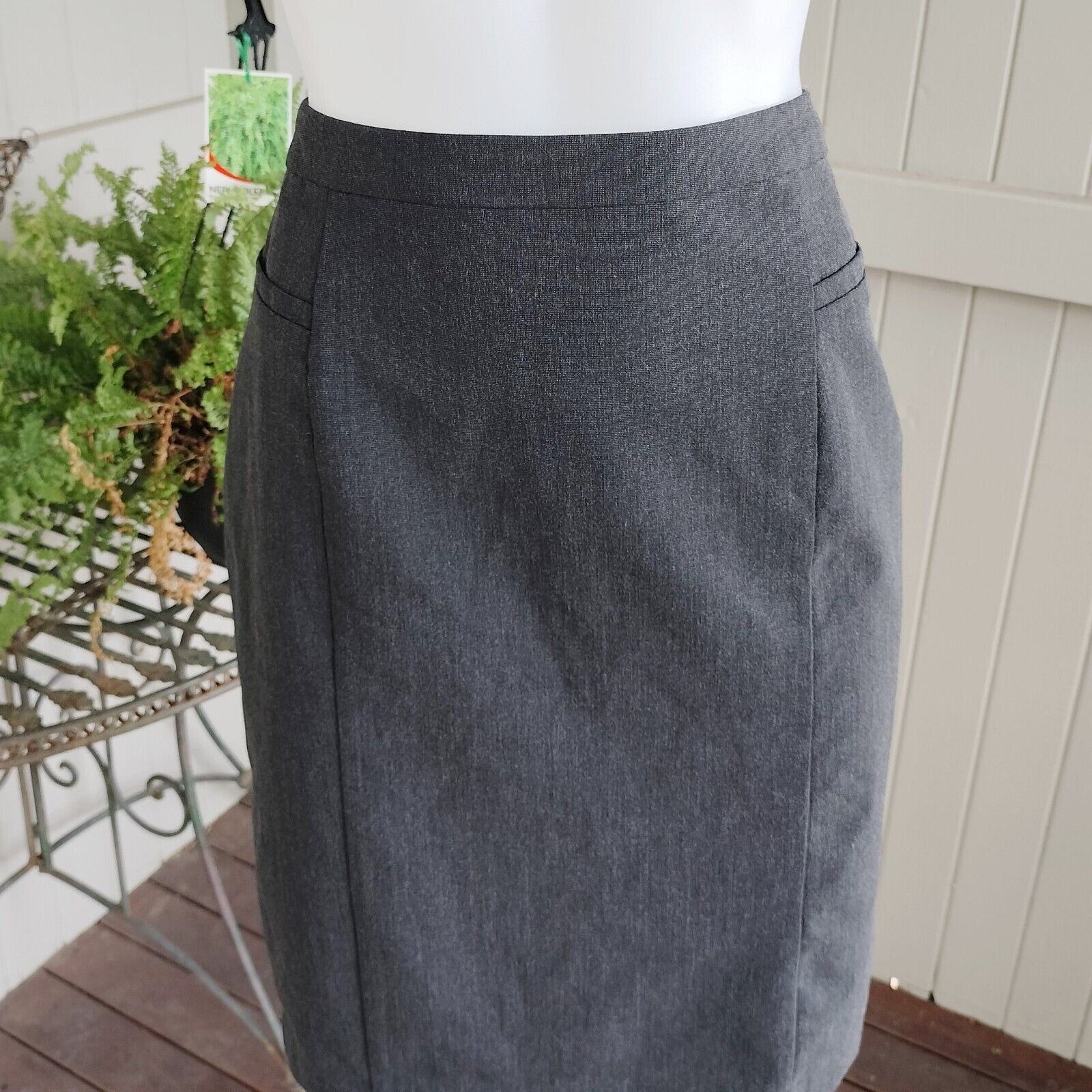 Designer Portmans Skirt Pencil High Waist Corporate Work Capsule Size 28" / US 6 / IT 42 - 3 Thumbnail