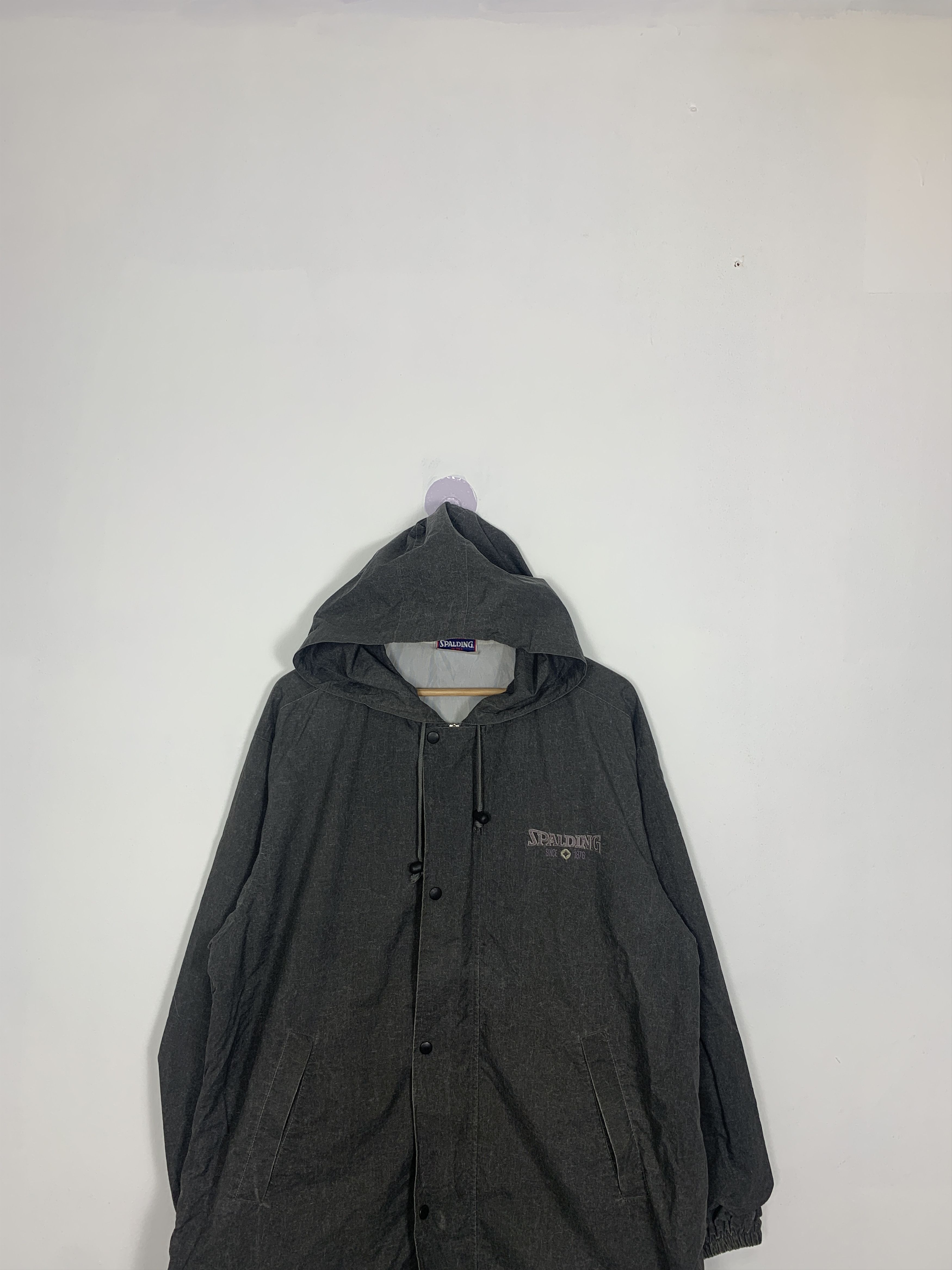 Spalding Vintage SPALDING Windbreaker with Hoodie J0735 Size US M / EU 48-50 / 2 - 2 Thumbnail